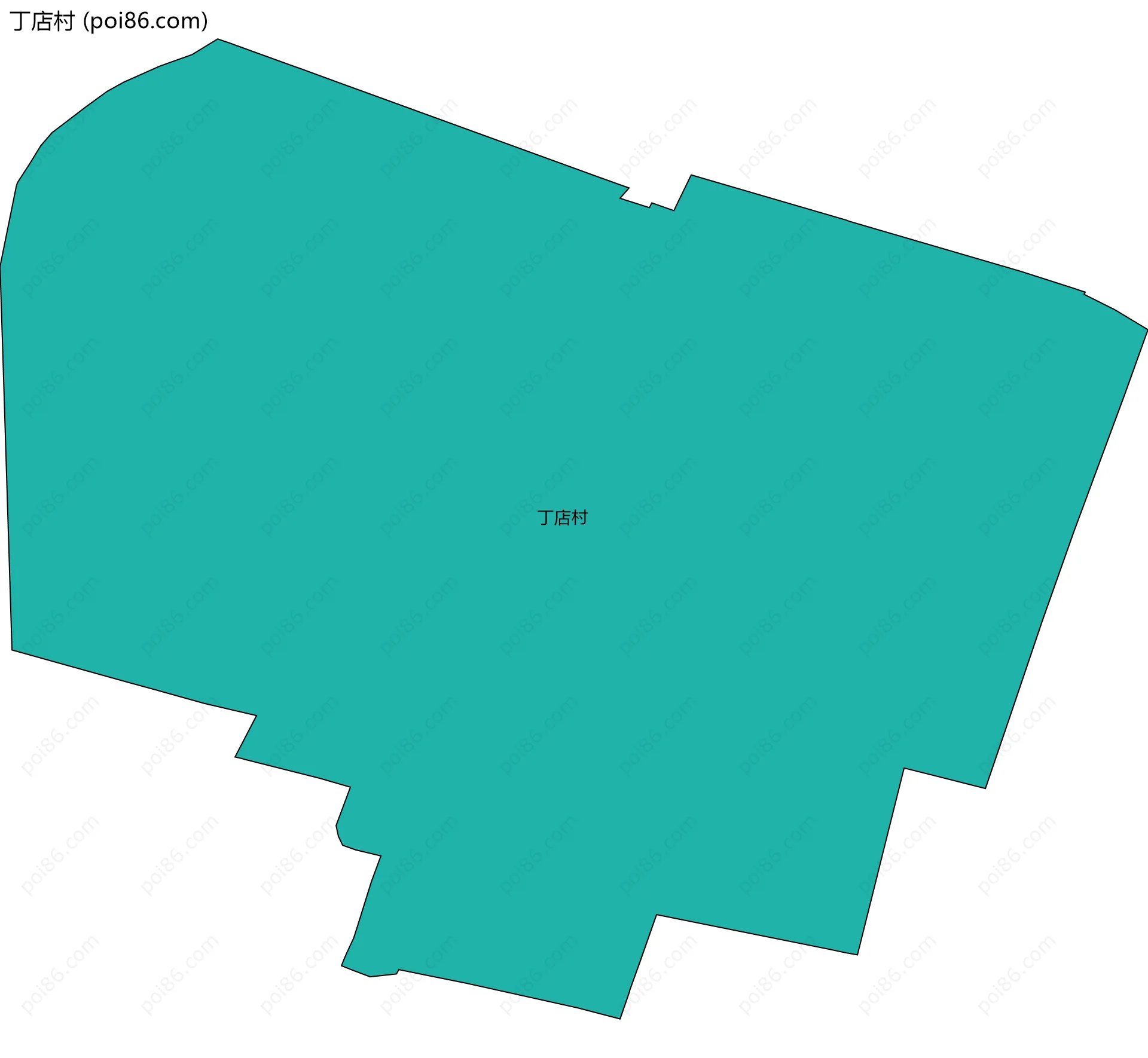 丁店村边界地图