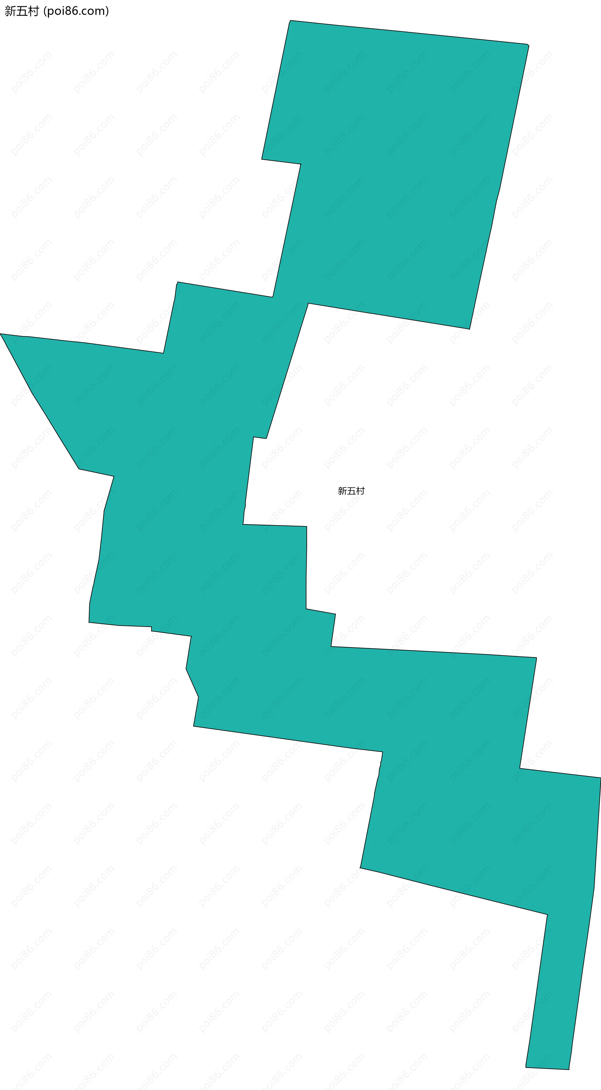 新五村边界地图