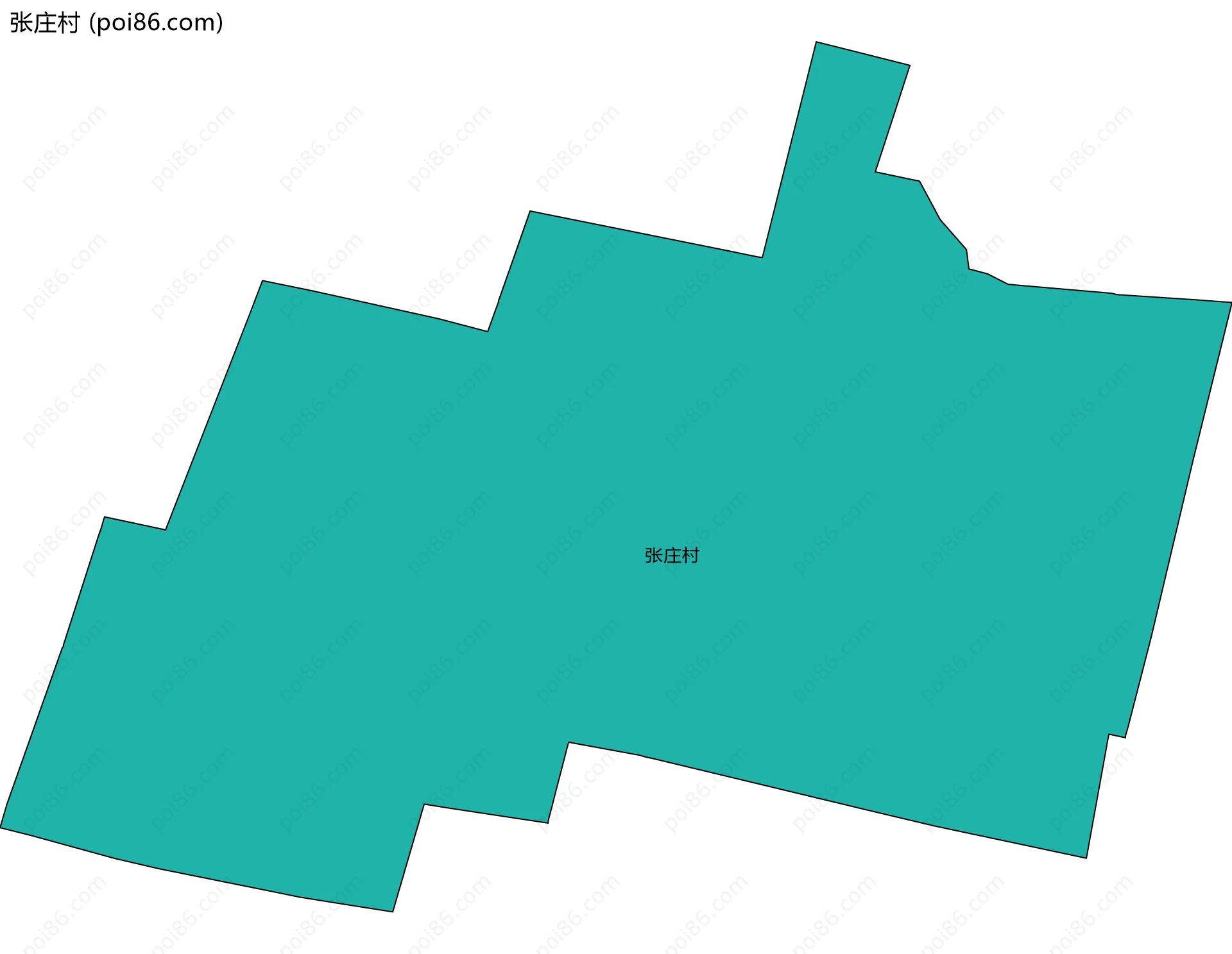 张庄村边界地图