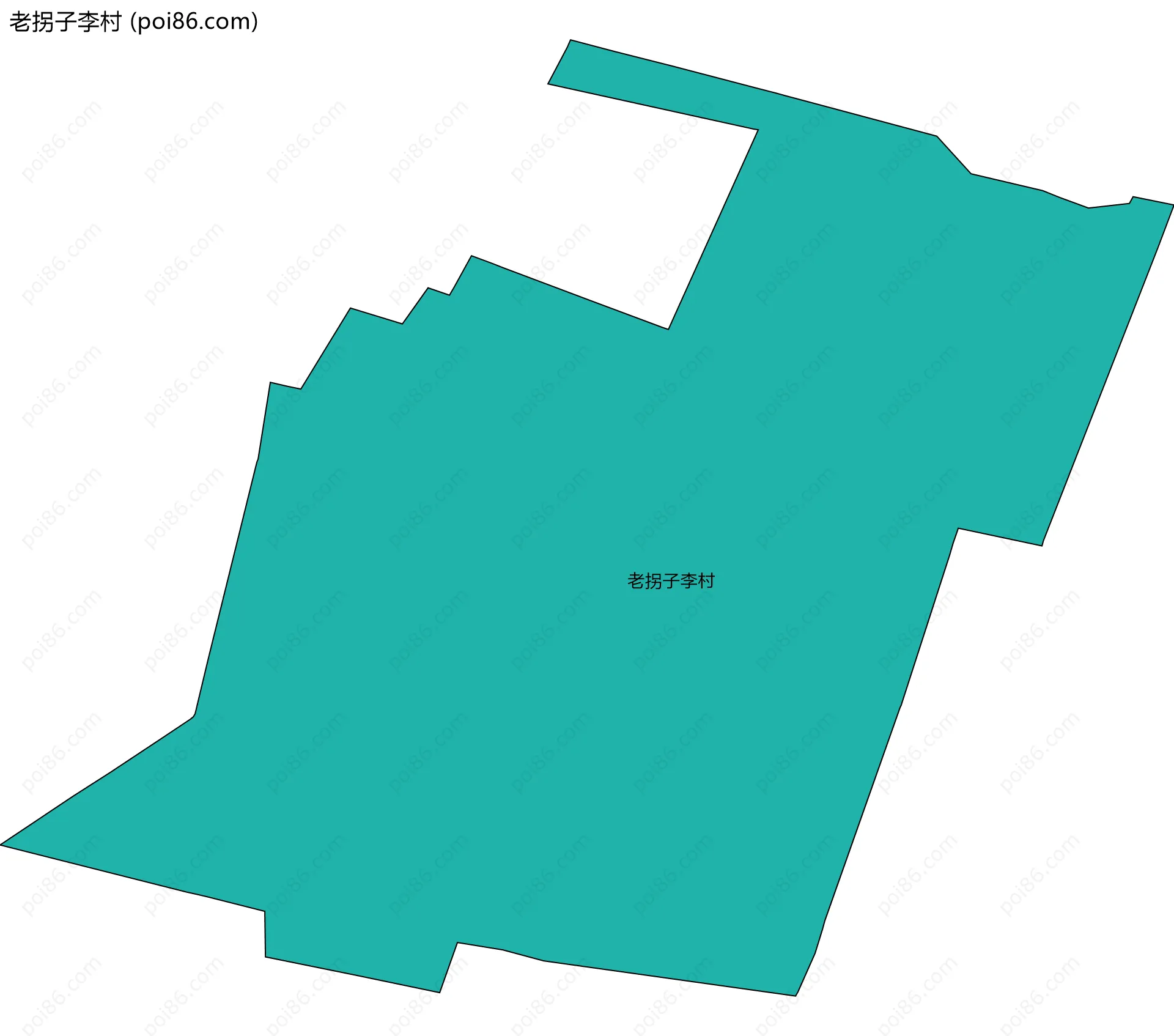 老拐子李村边界地图