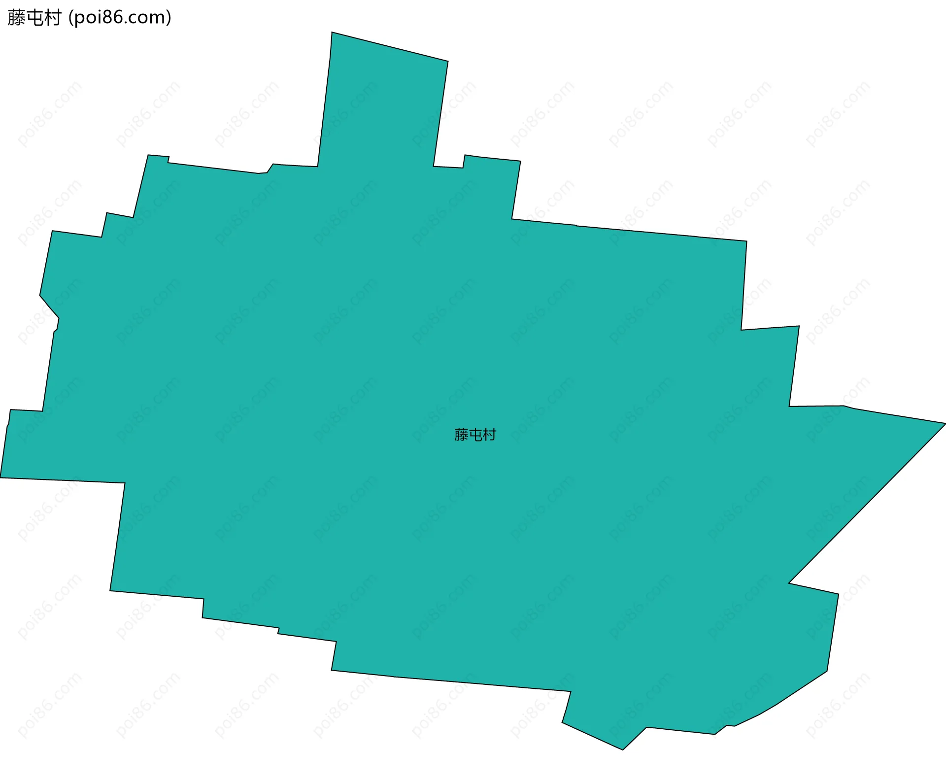 藤屯村边界地图