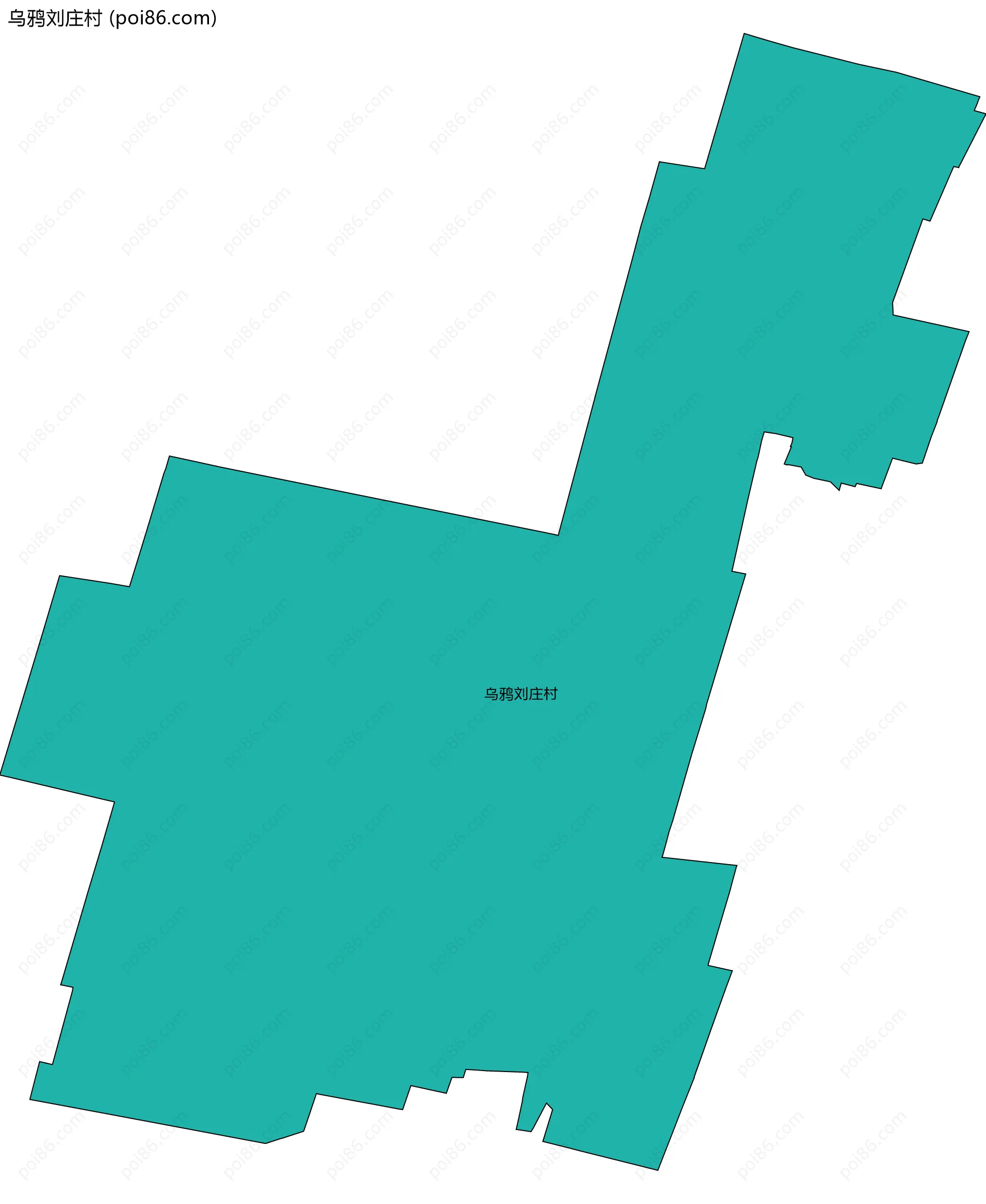 乌鸦刘庄村边界地图