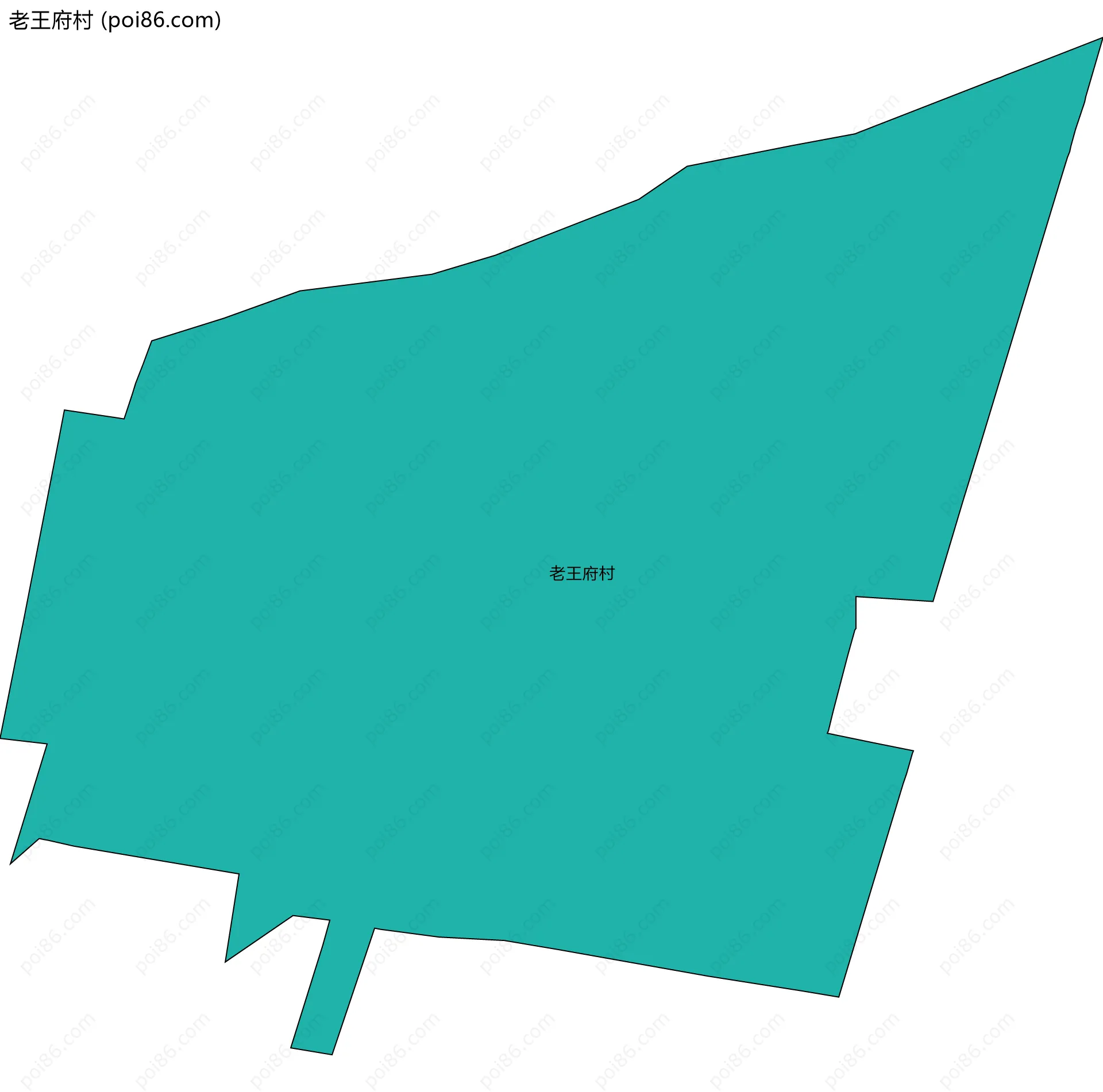 老王府村边界地图