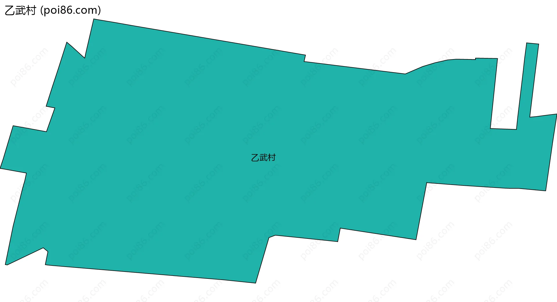 乙武村边界地图