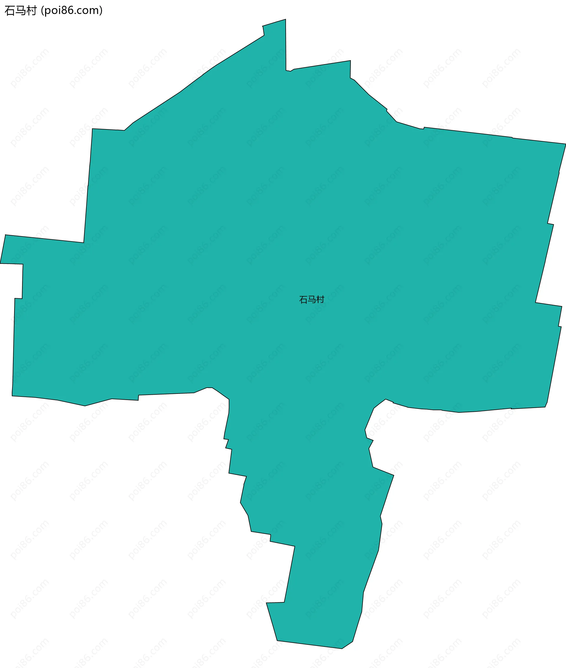 石马村边界地图