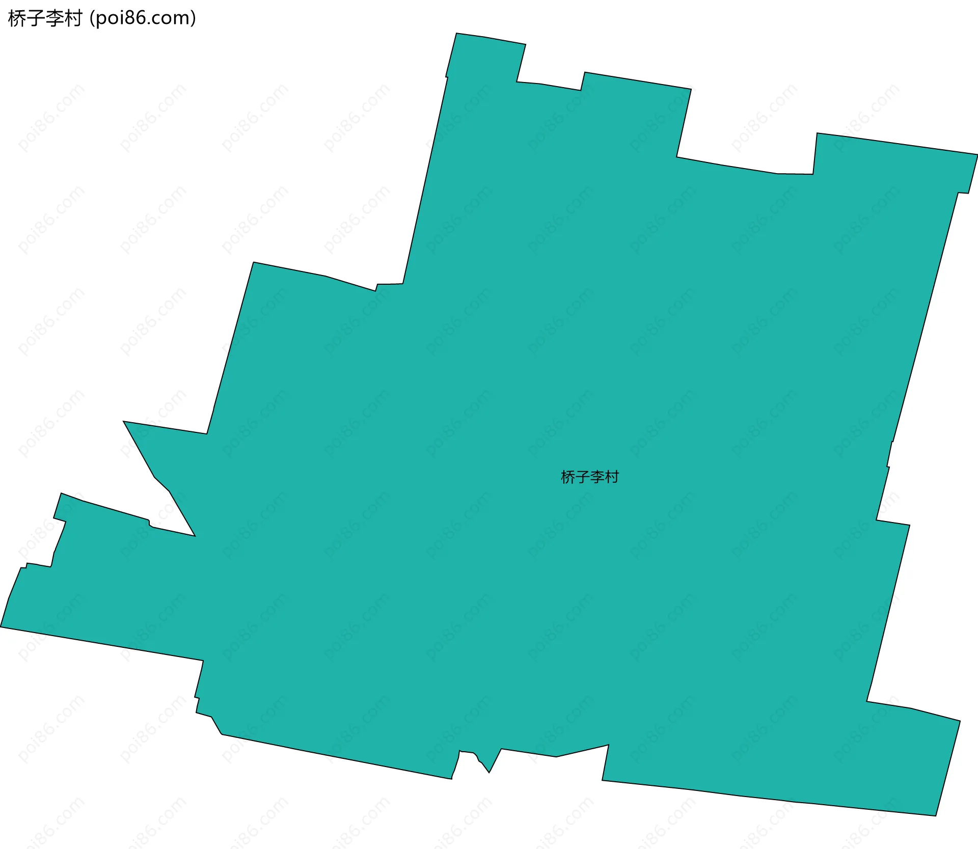 桥子李村边界地图