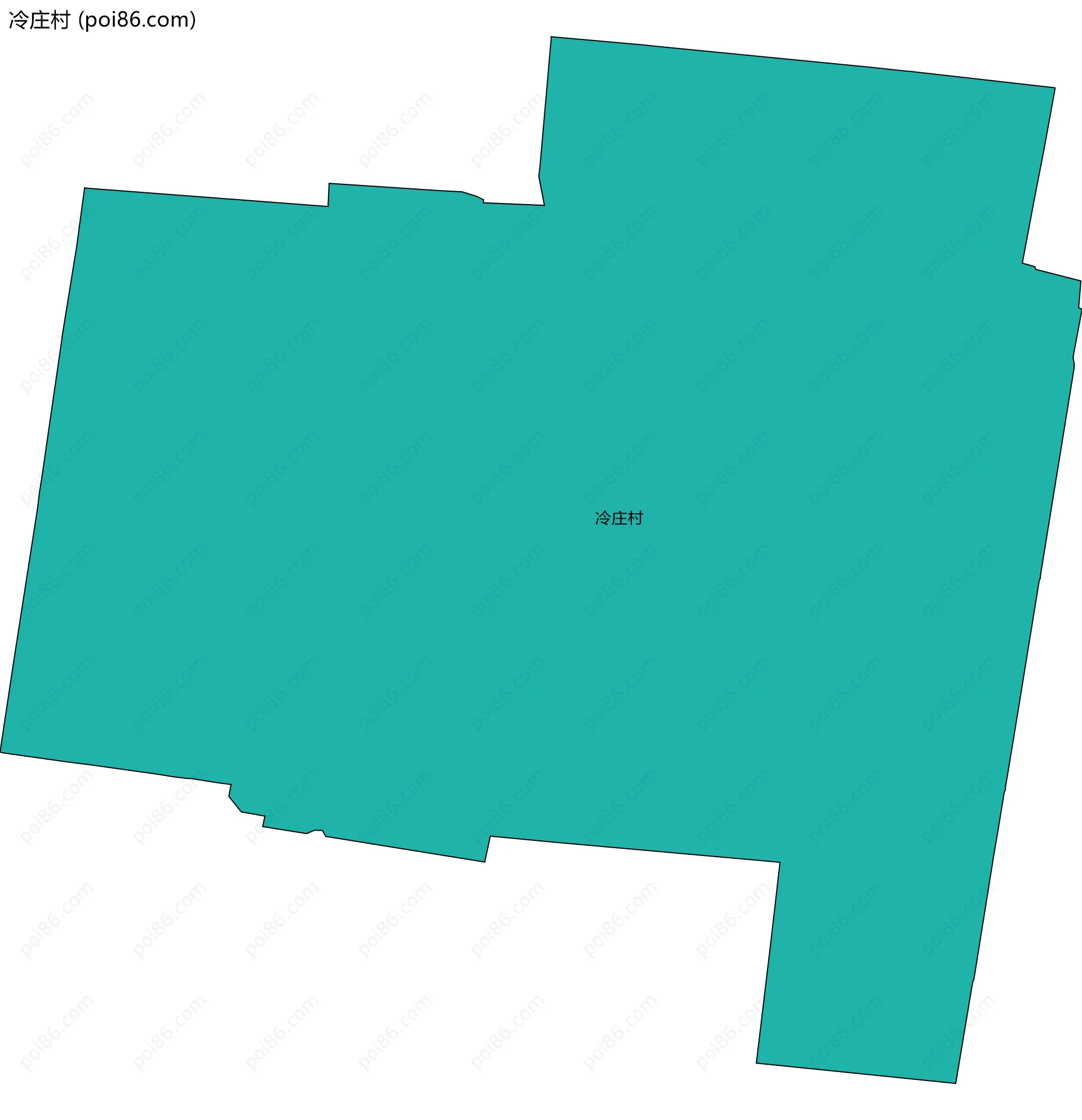 冷庄村边界地图