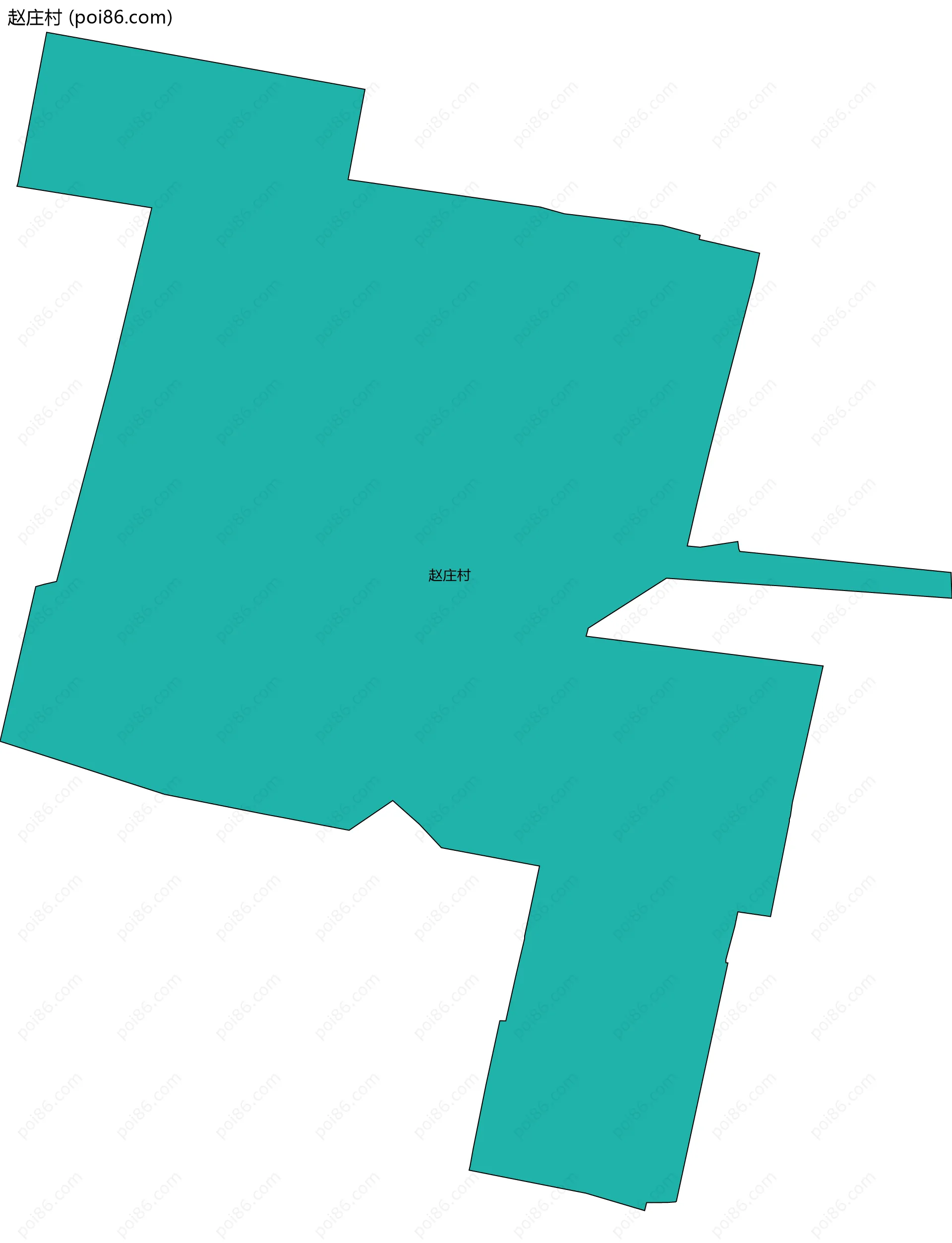 赵庄村边界地图