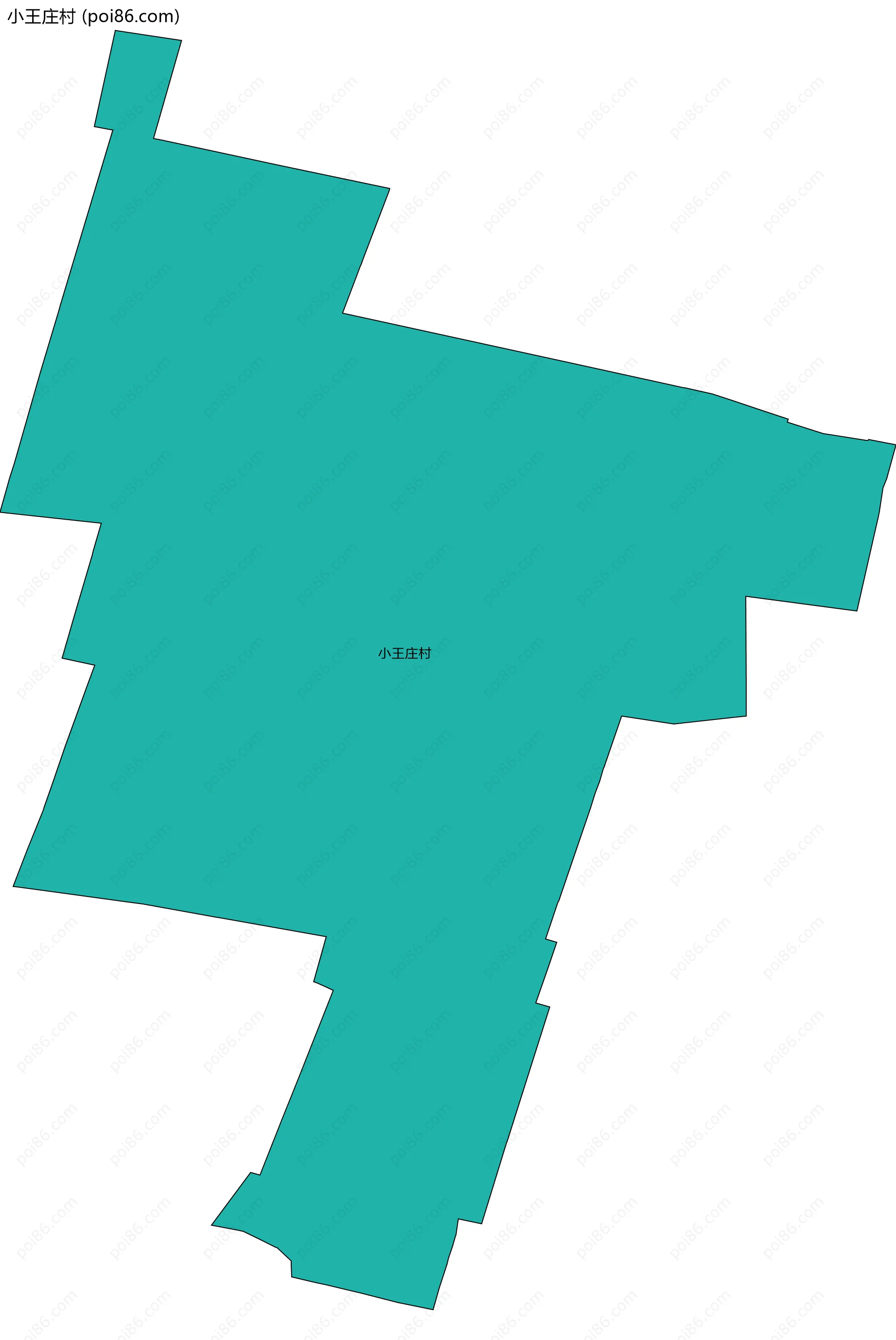 小王庄村边界地图