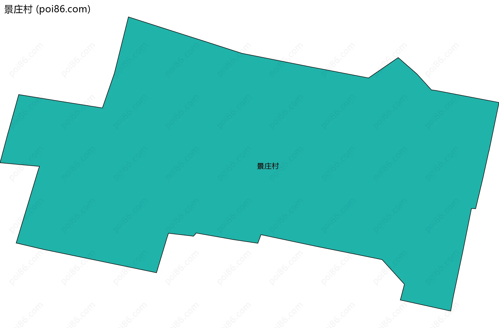 景庄村边界地图