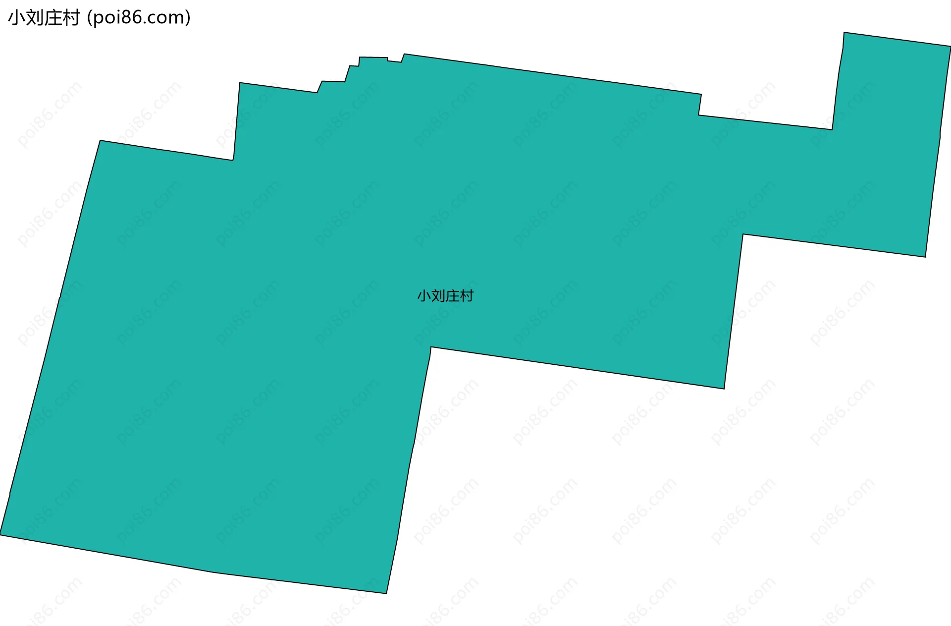小刘庄村边界地图