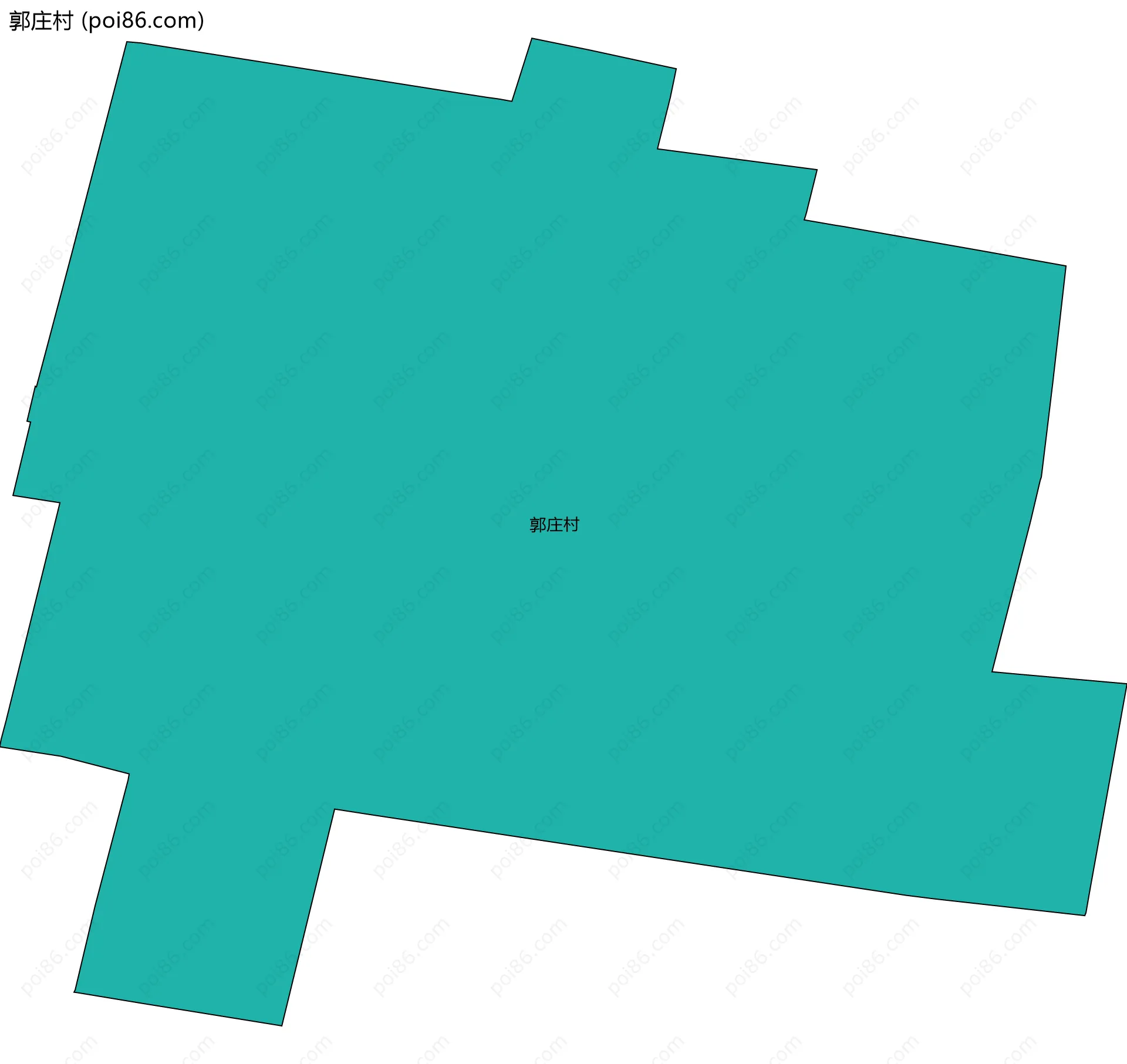 郭庄村边界地图