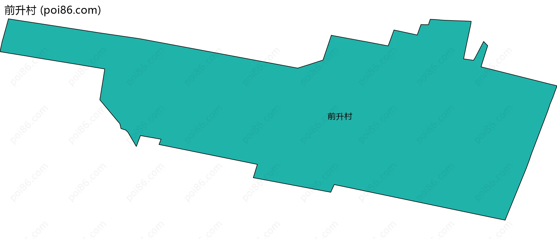 前升村边界地图