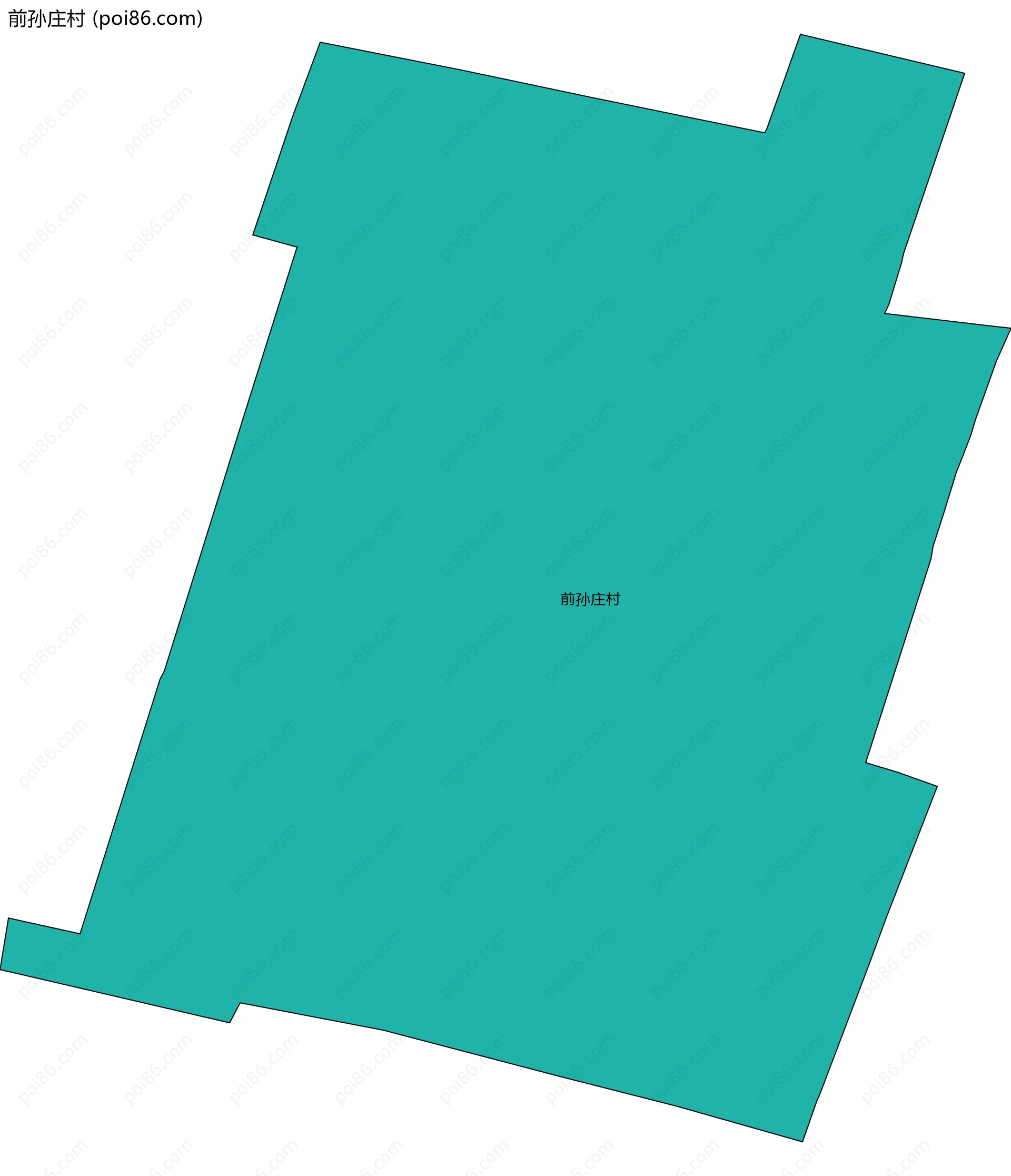 前孙庄村边界地图