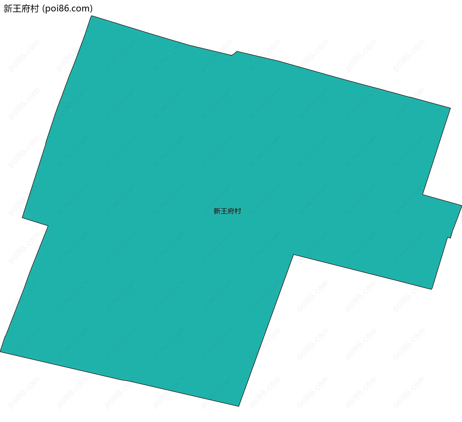 新王府村边界地图