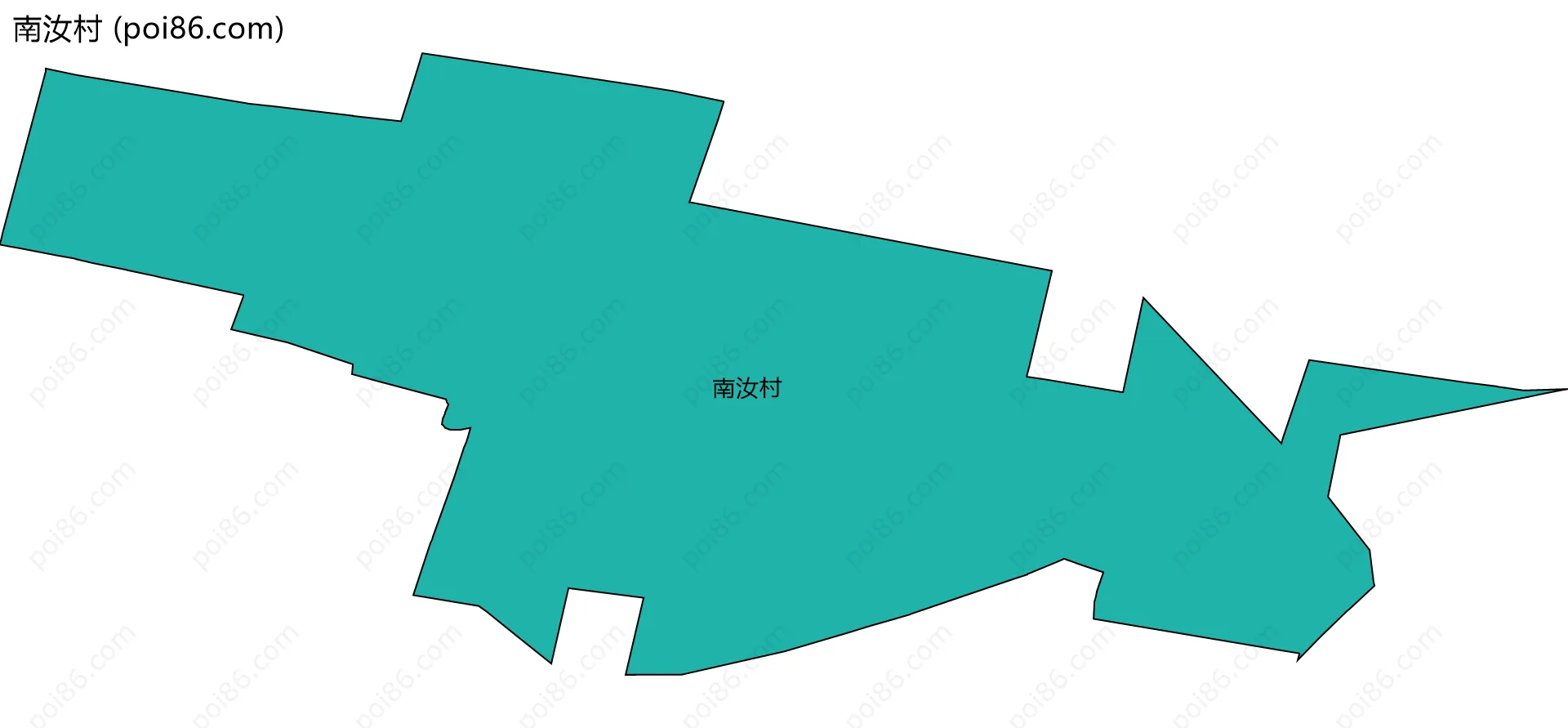 南汝村边界地图