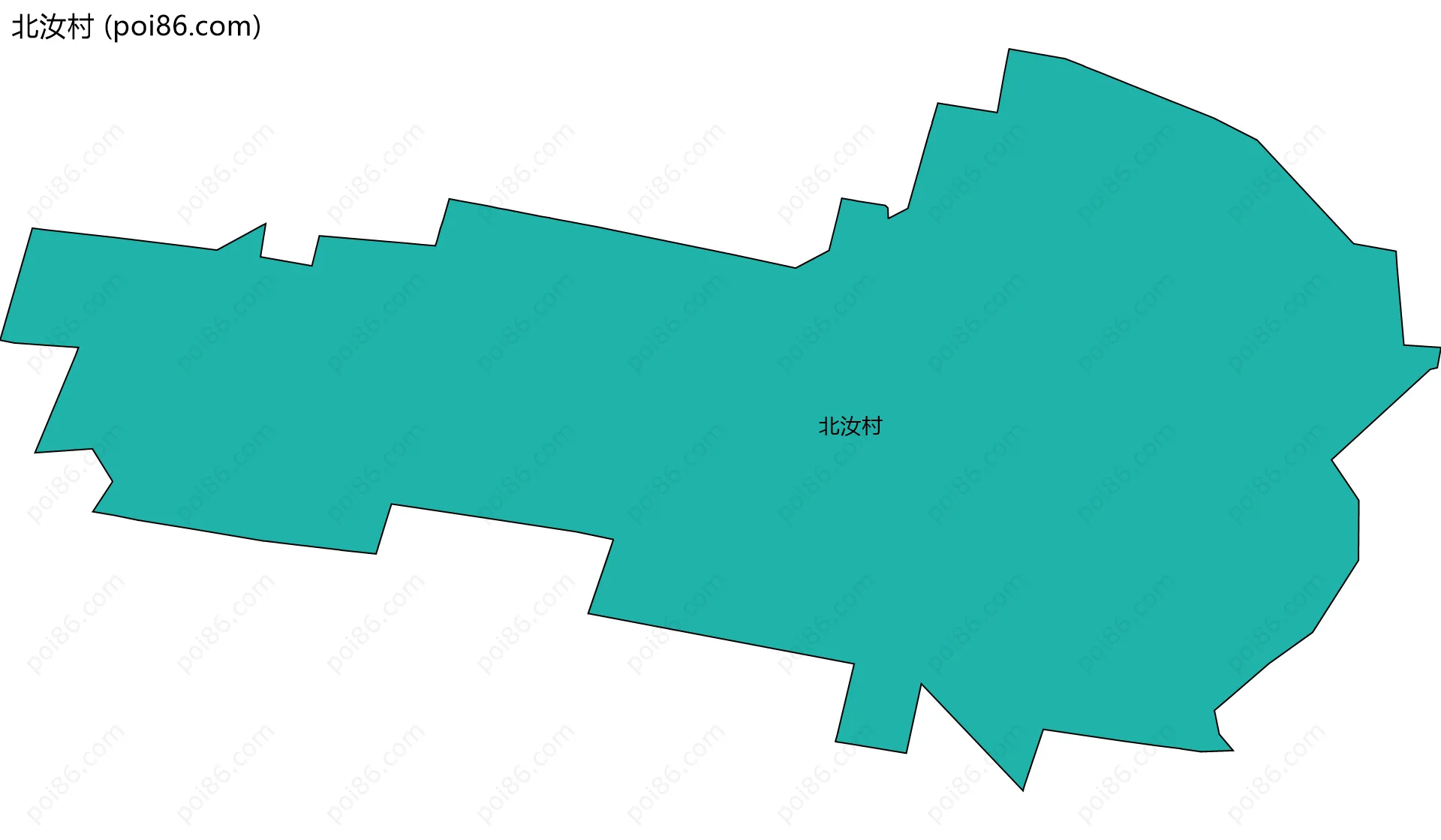 北汝村边界地图