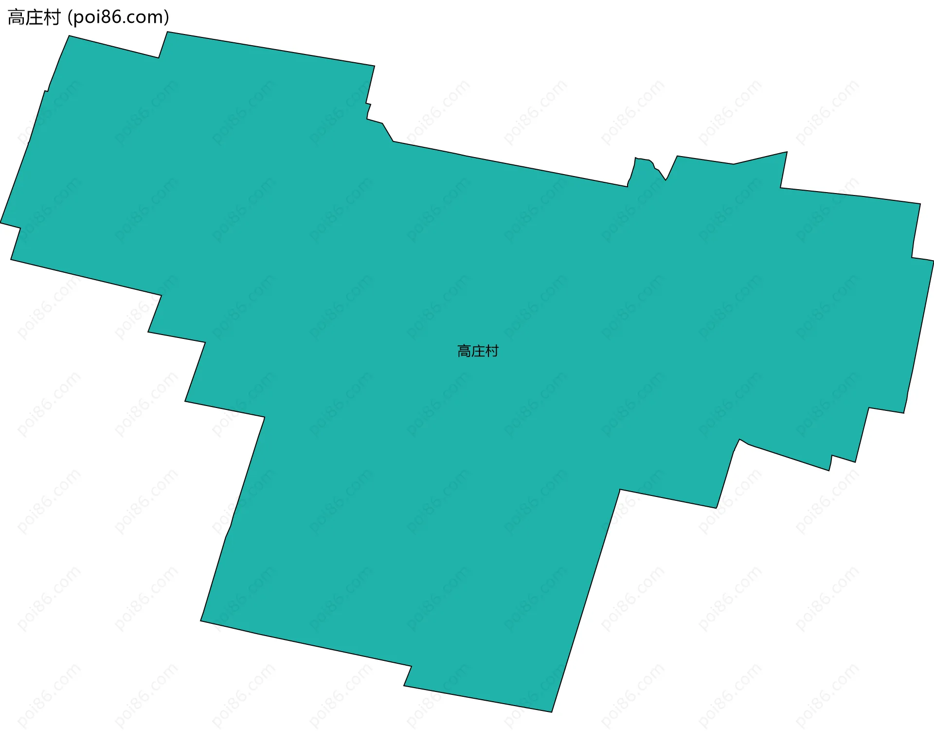 高庄村边界地图