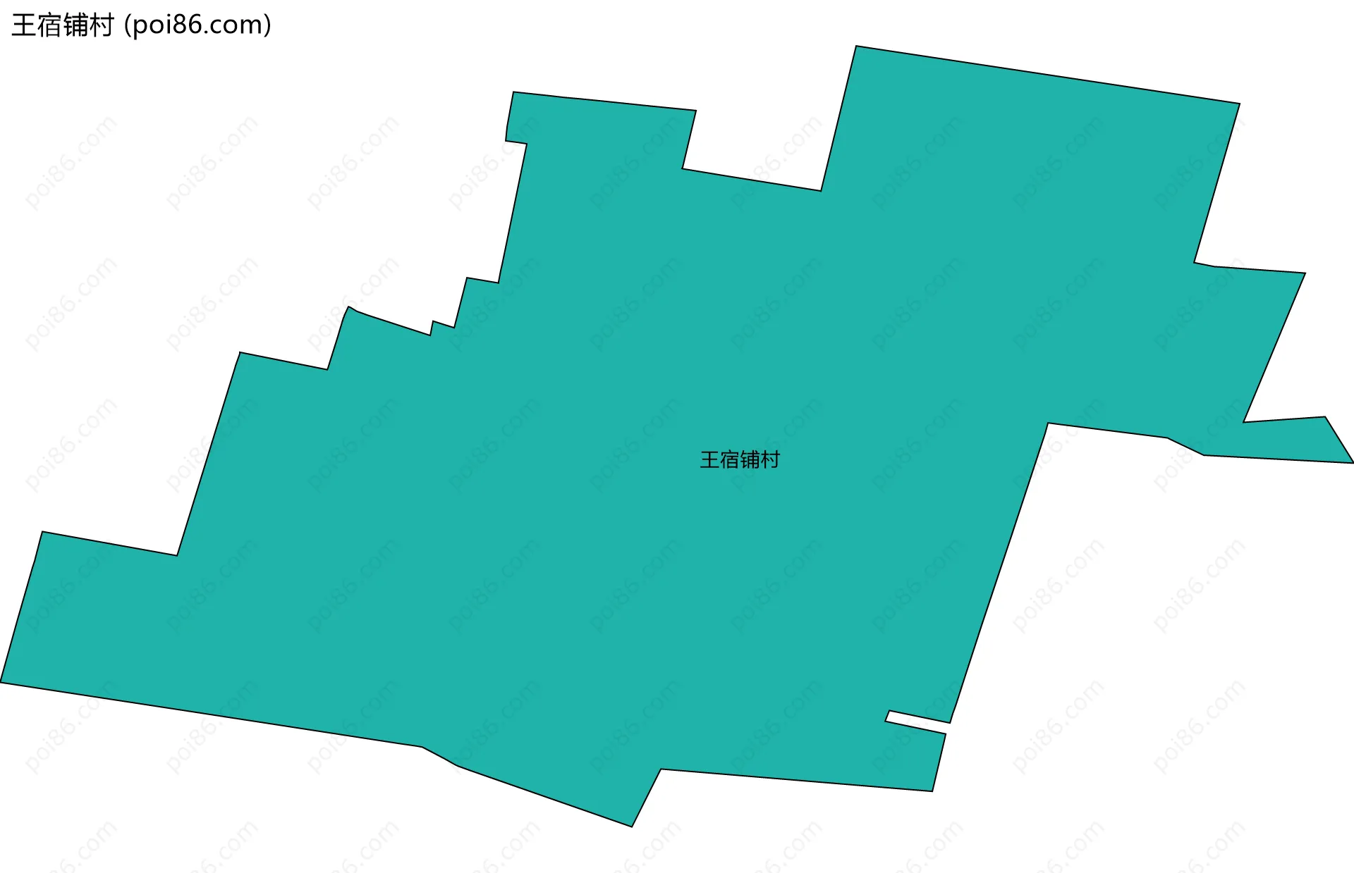 王宿铺村边界地图