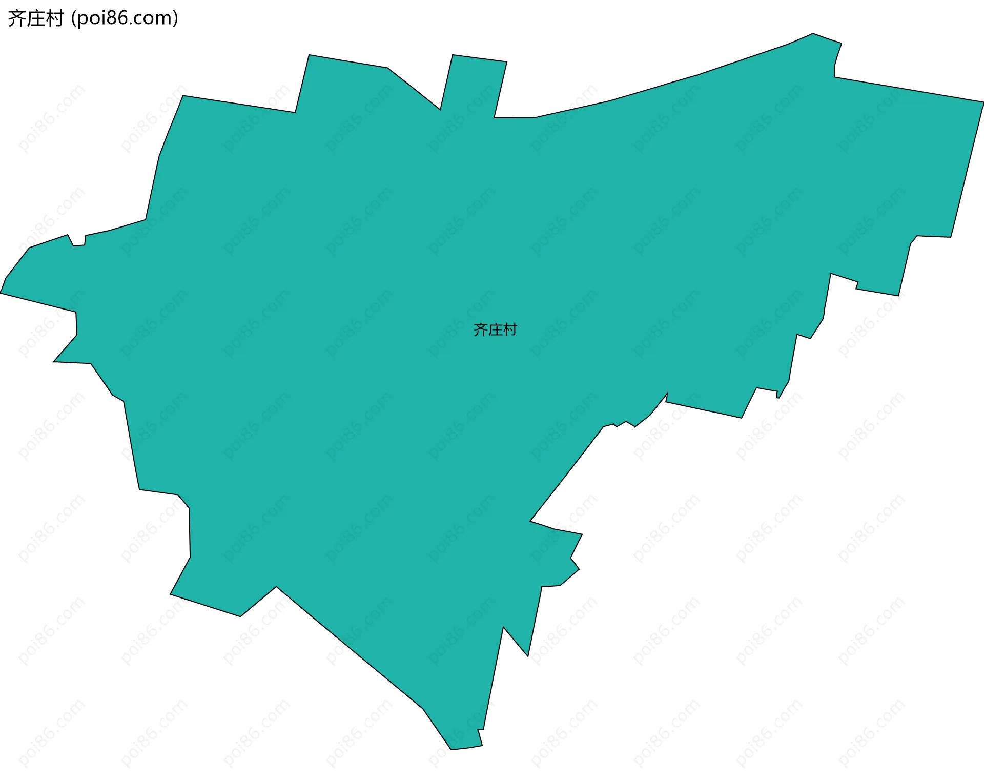 齐庄村边界地图
