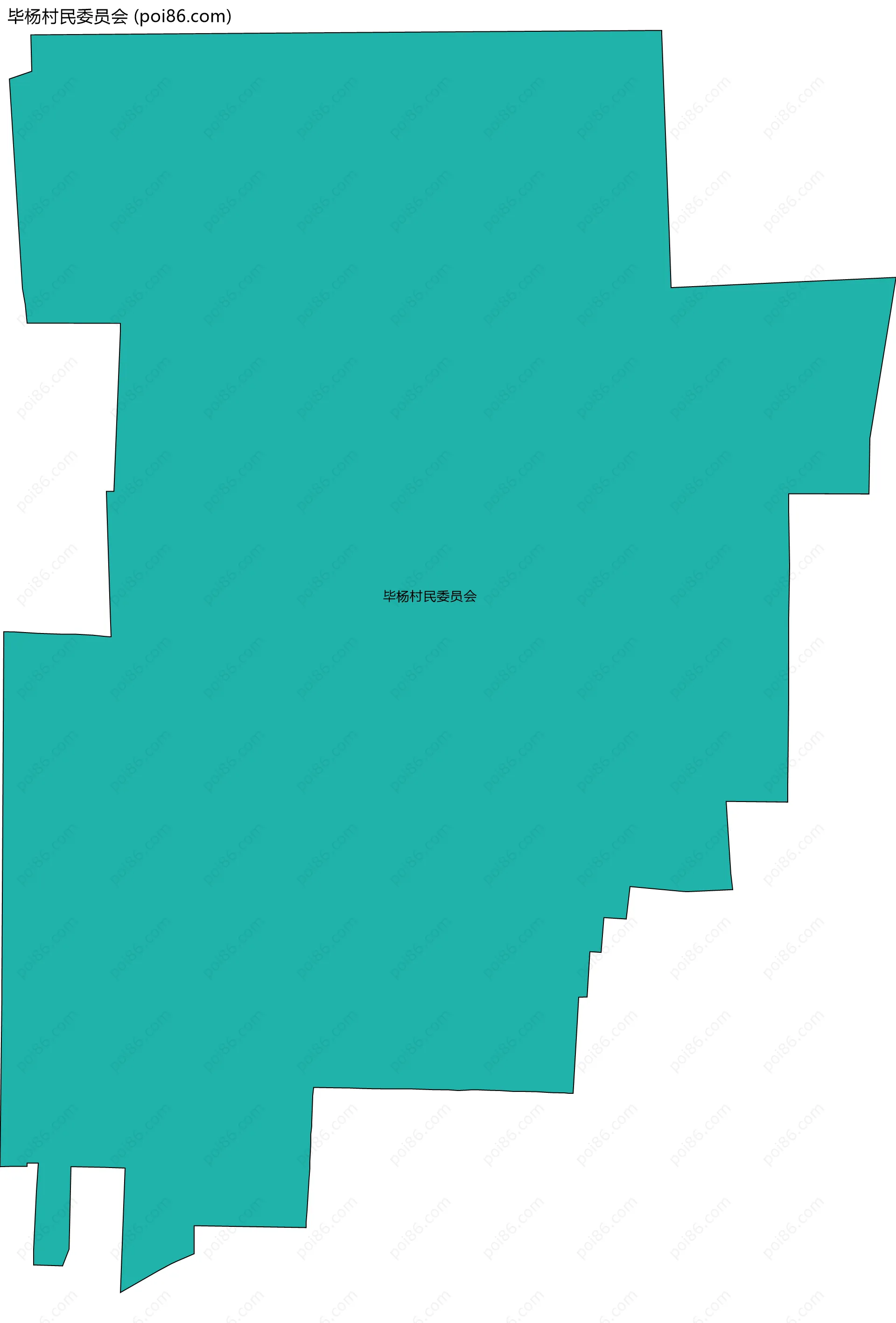 毕杨村民委员会边界地图