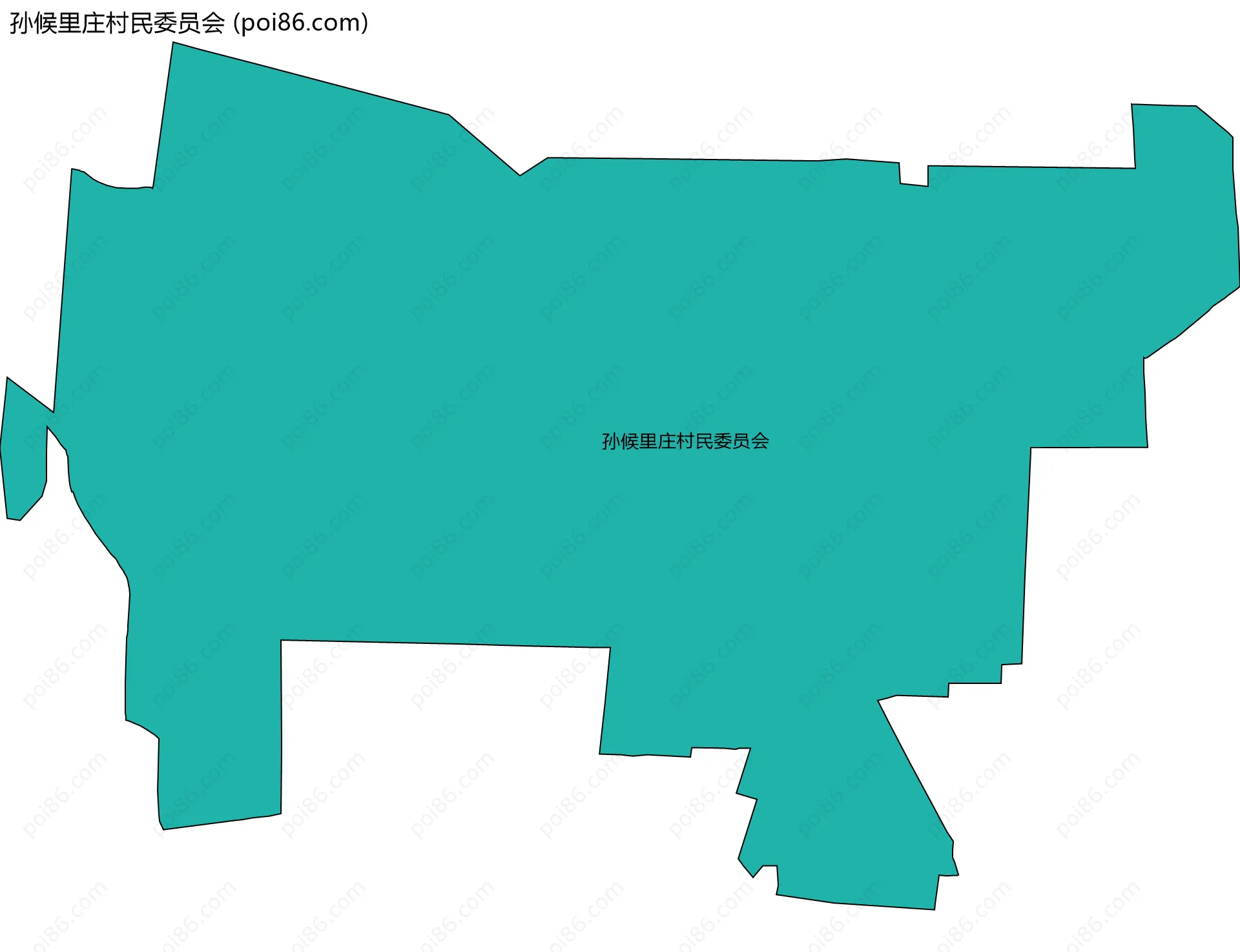 孙候里庄村民委员会边界地图