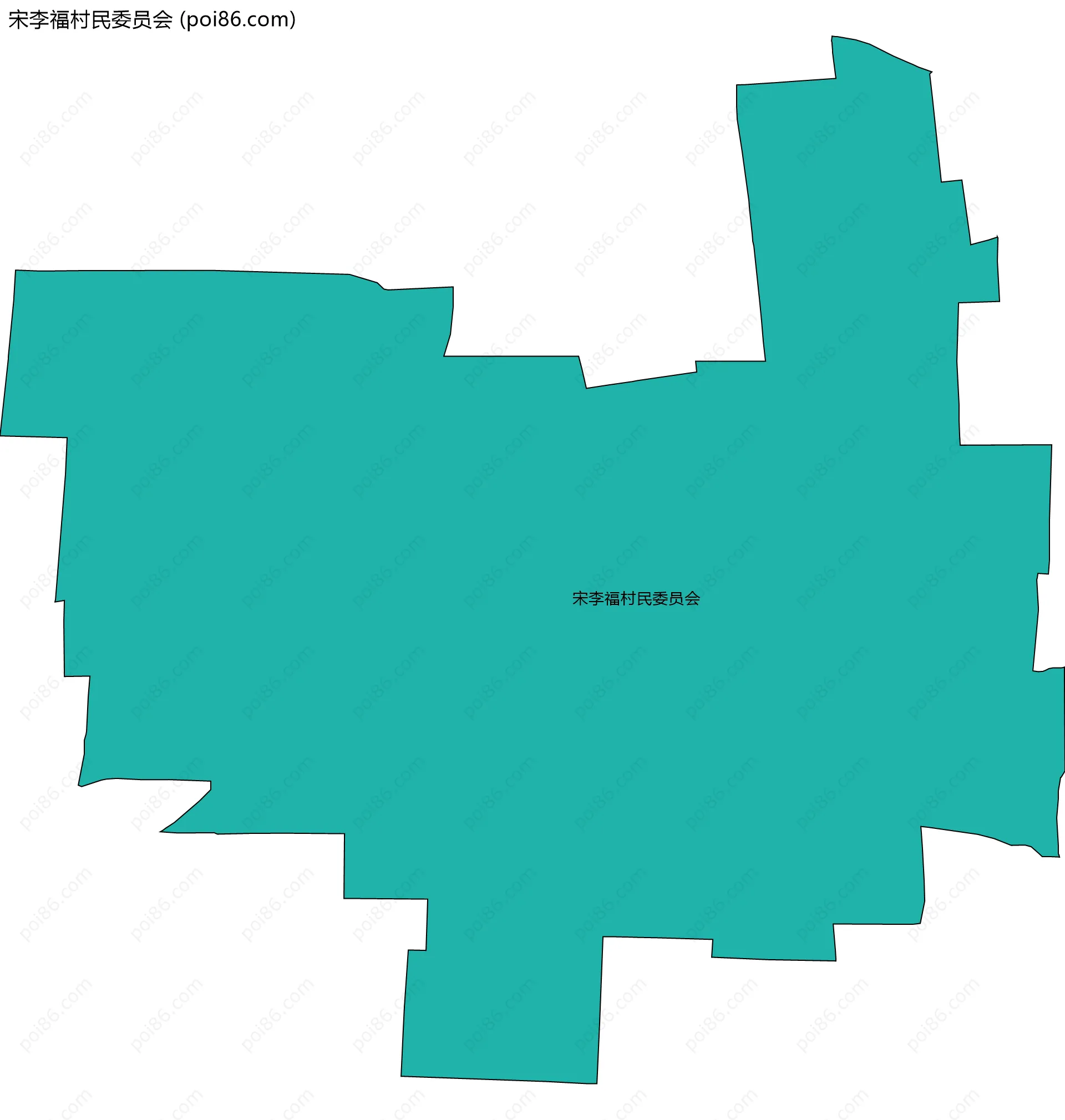 宋李福村民委员会边界地图