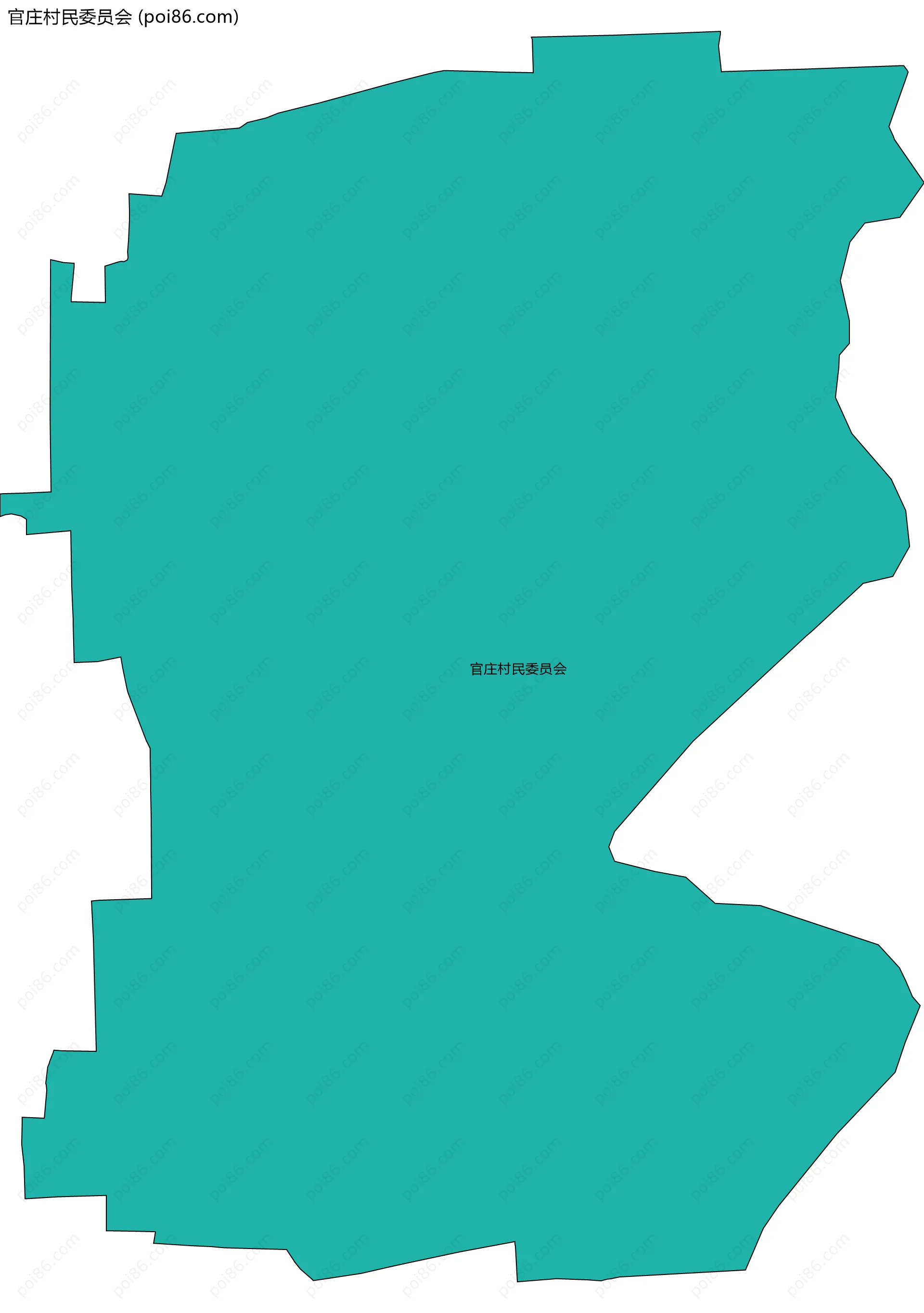 官庄村民委员会边界地图