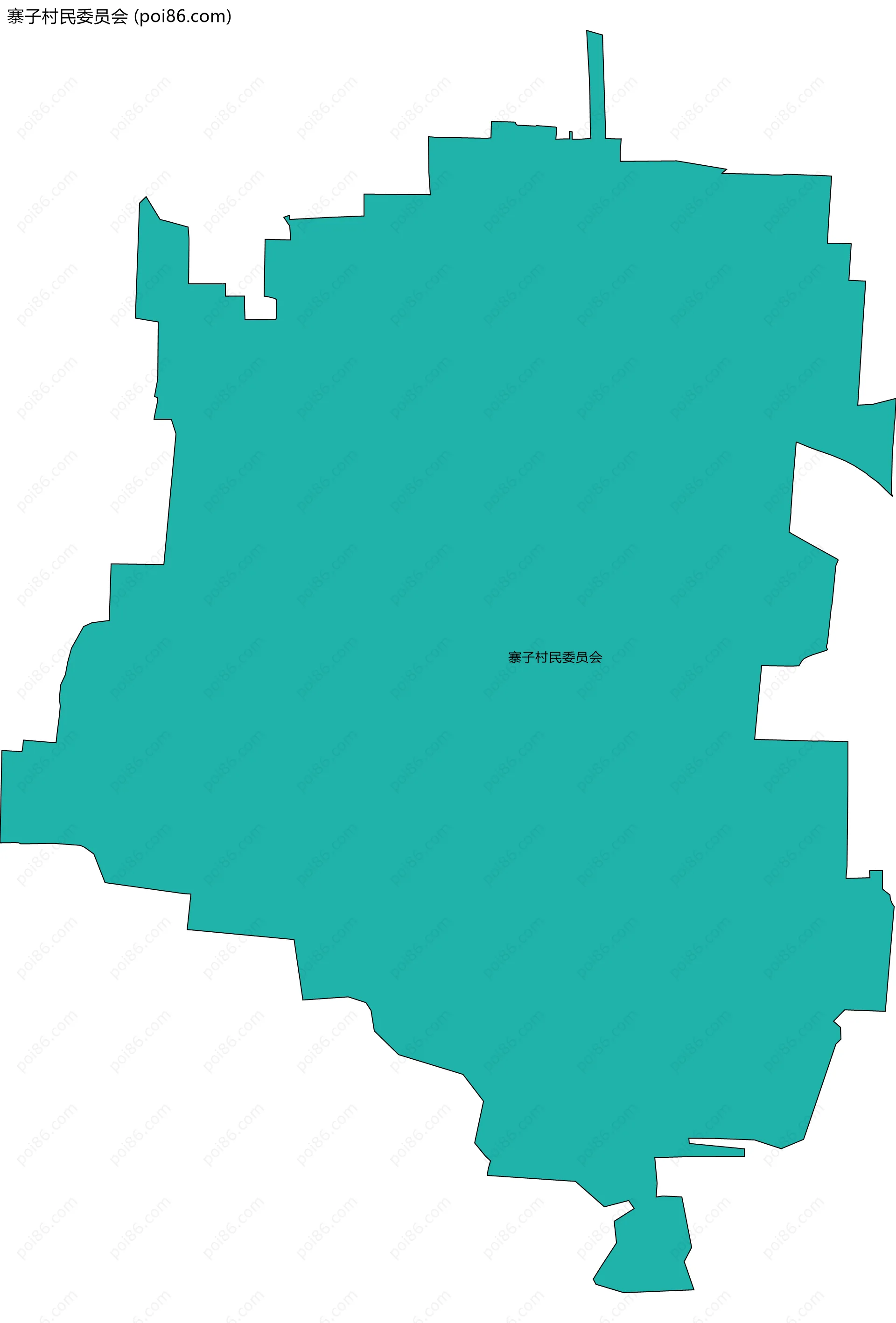 寨子村民委员会边界地图