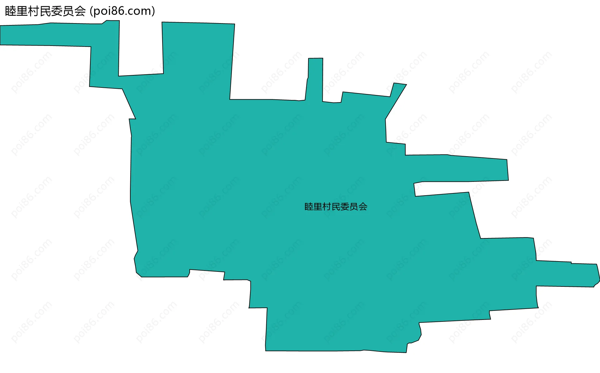 睦里村民委员会边界地图