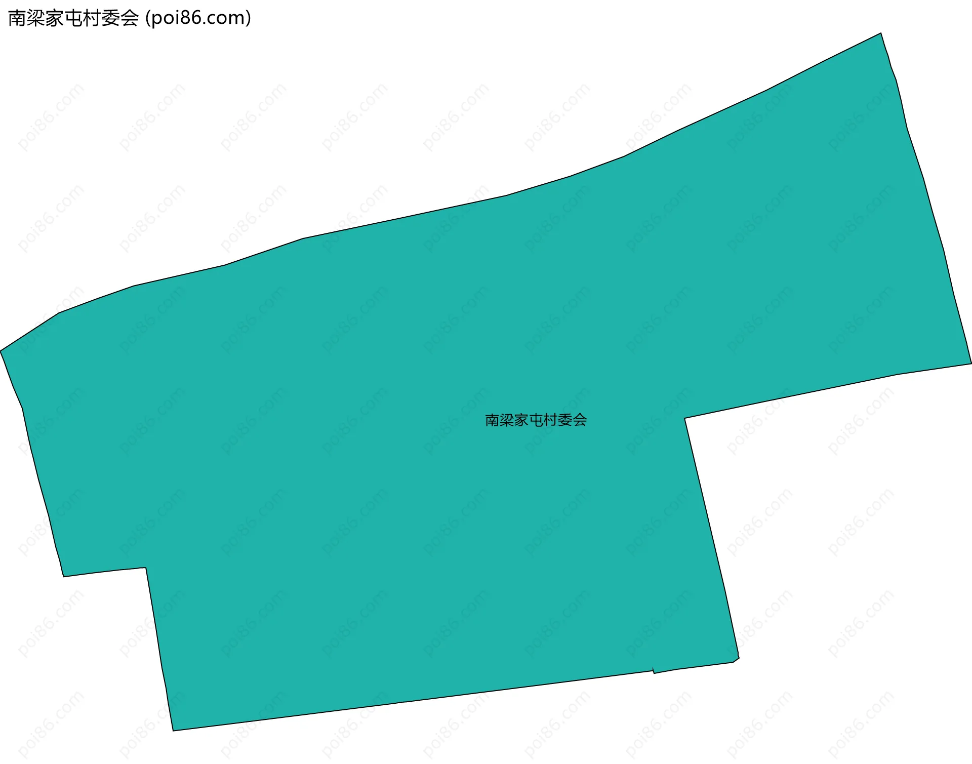 南梁家屯村委会边界地图