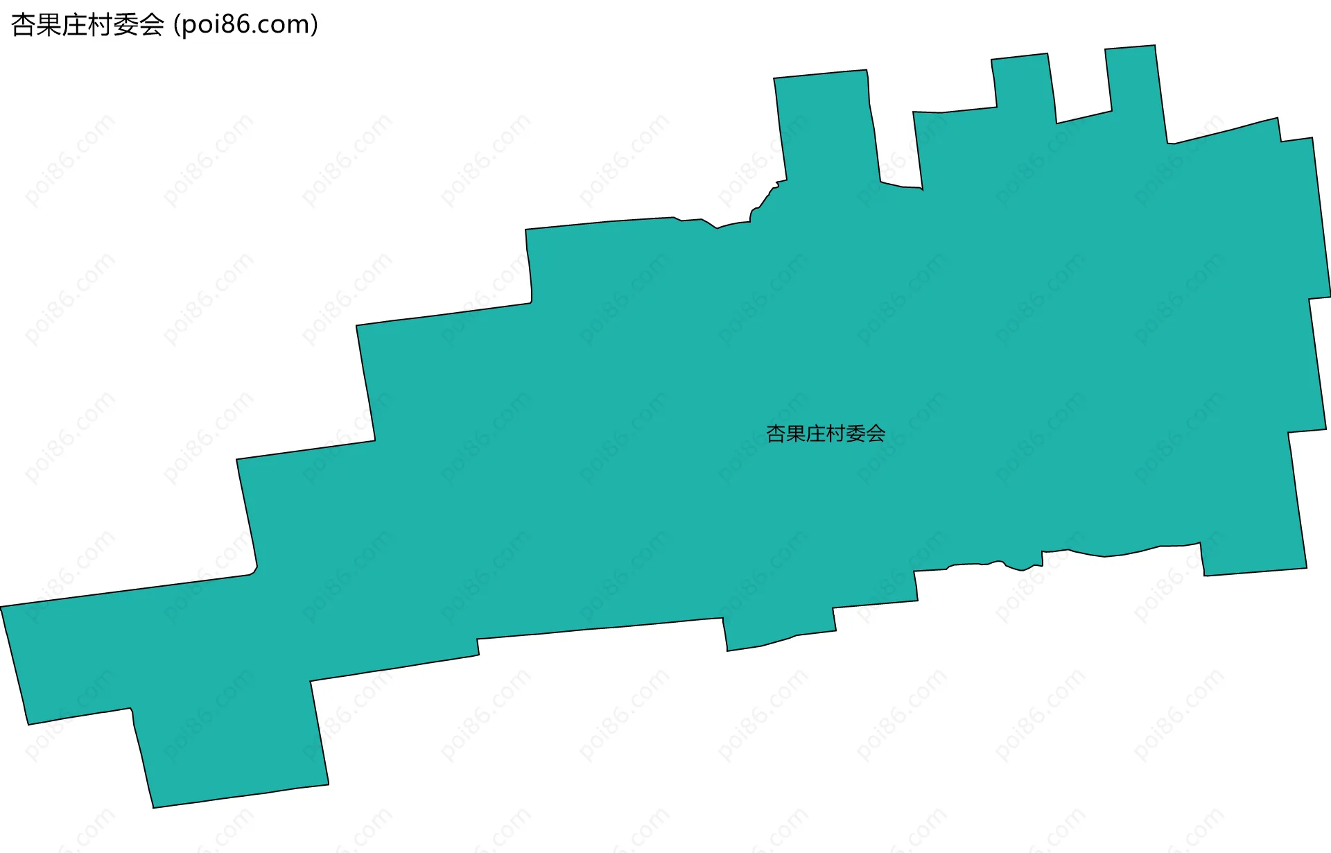 杏果庄村委会边界地图