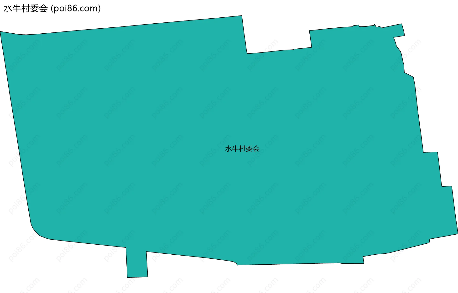 水牛村委会边界地图