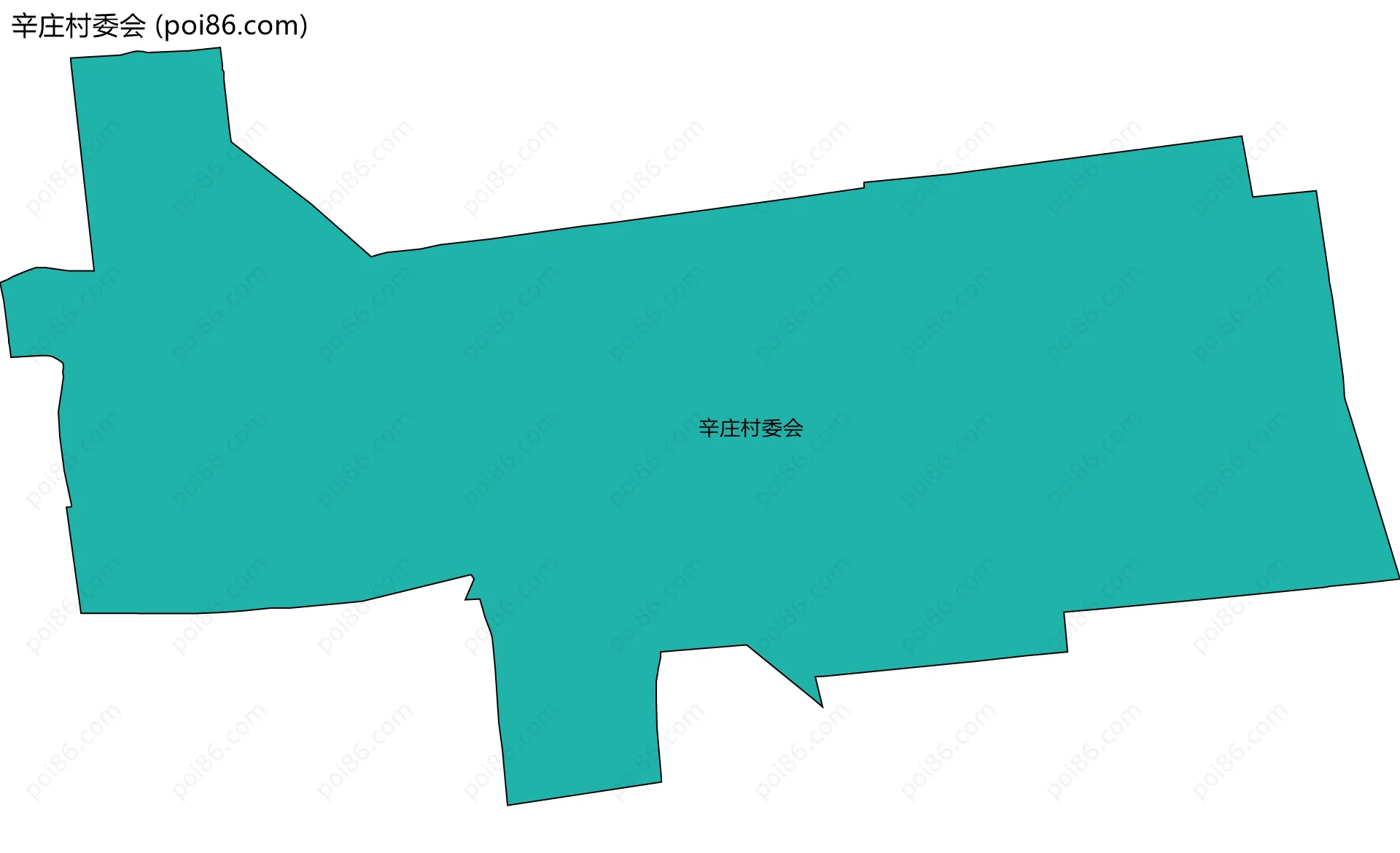 辛庄村委会边界地图