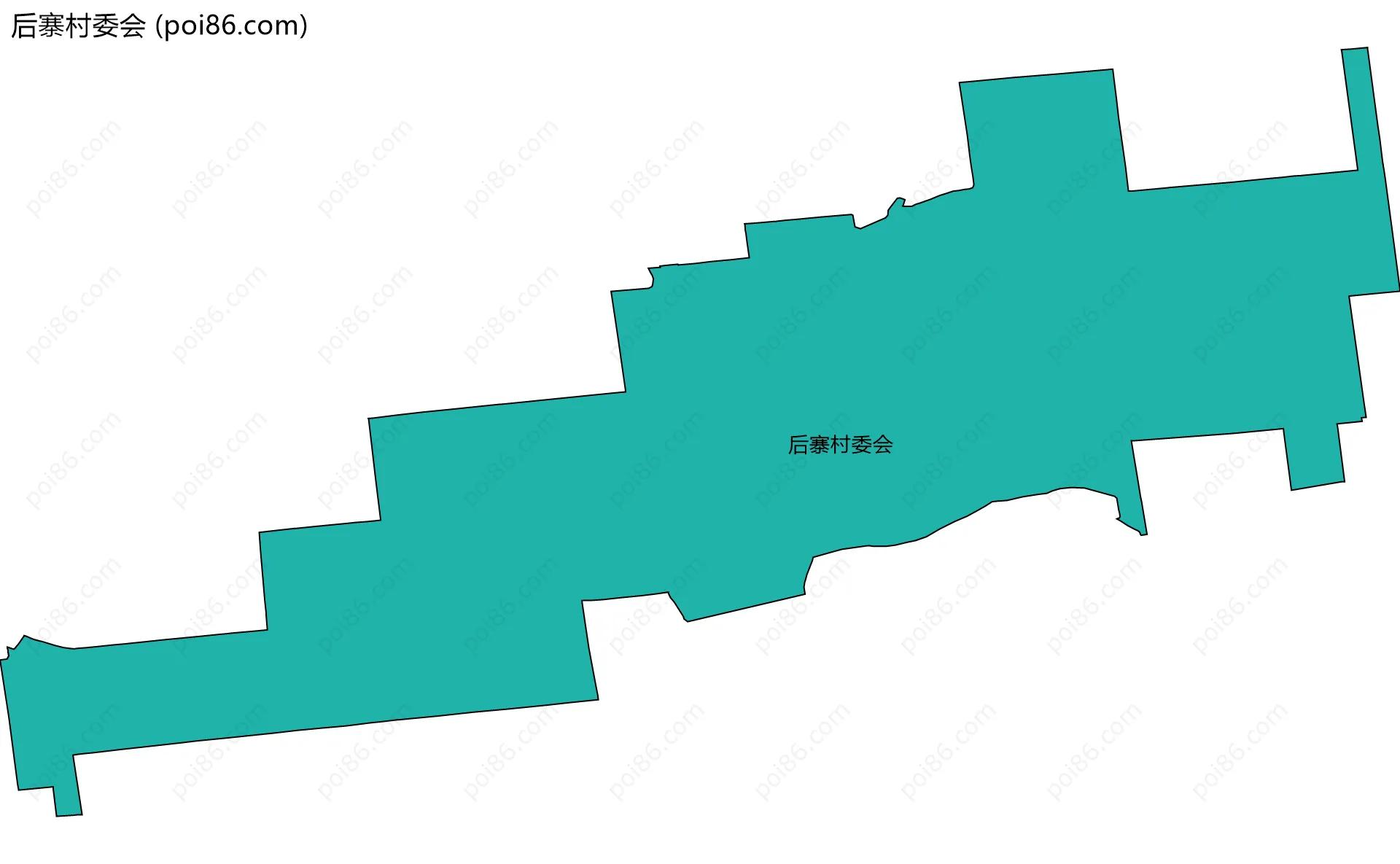后寨村委会边界地图