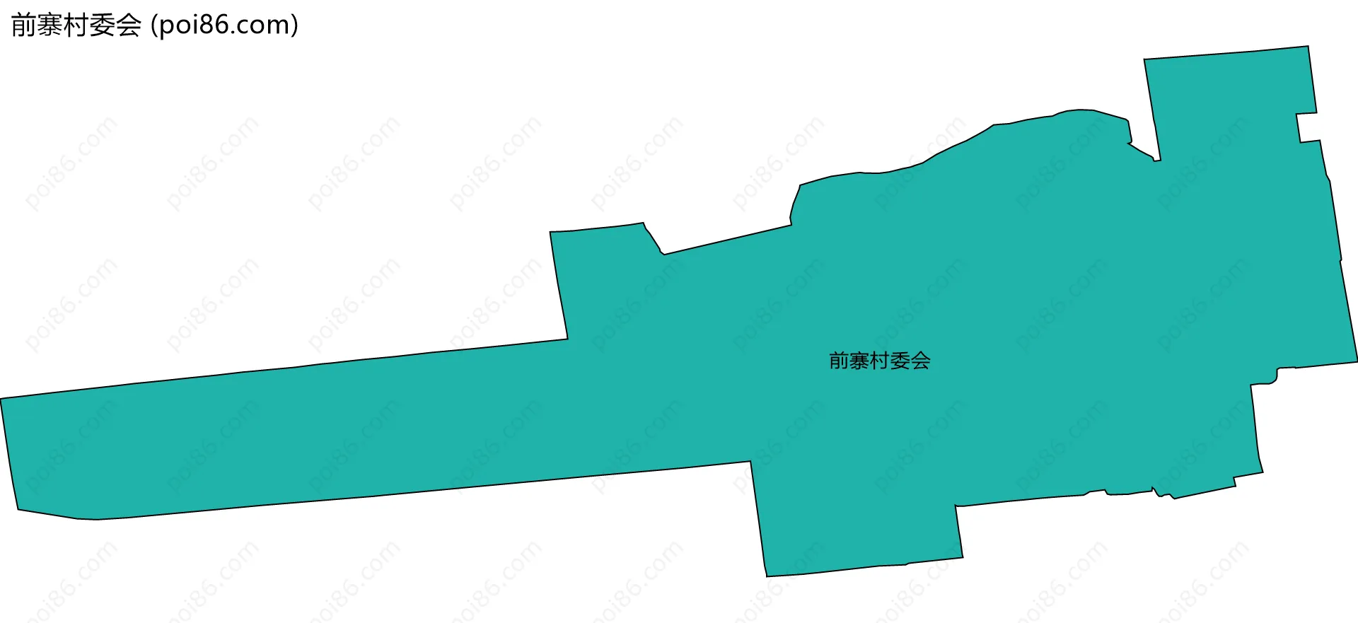 前寨村委会边界地图