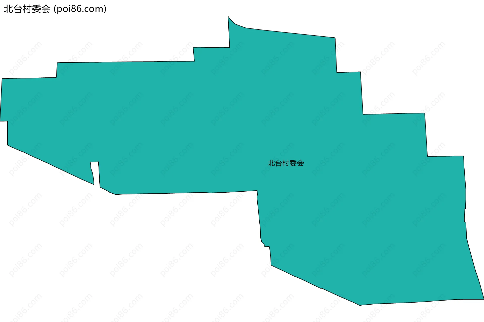 北台村委会边界地图
