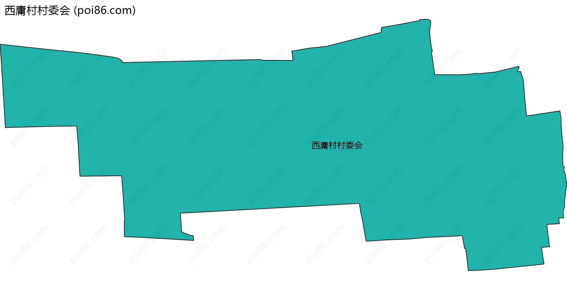 西庸村村委会边界地图