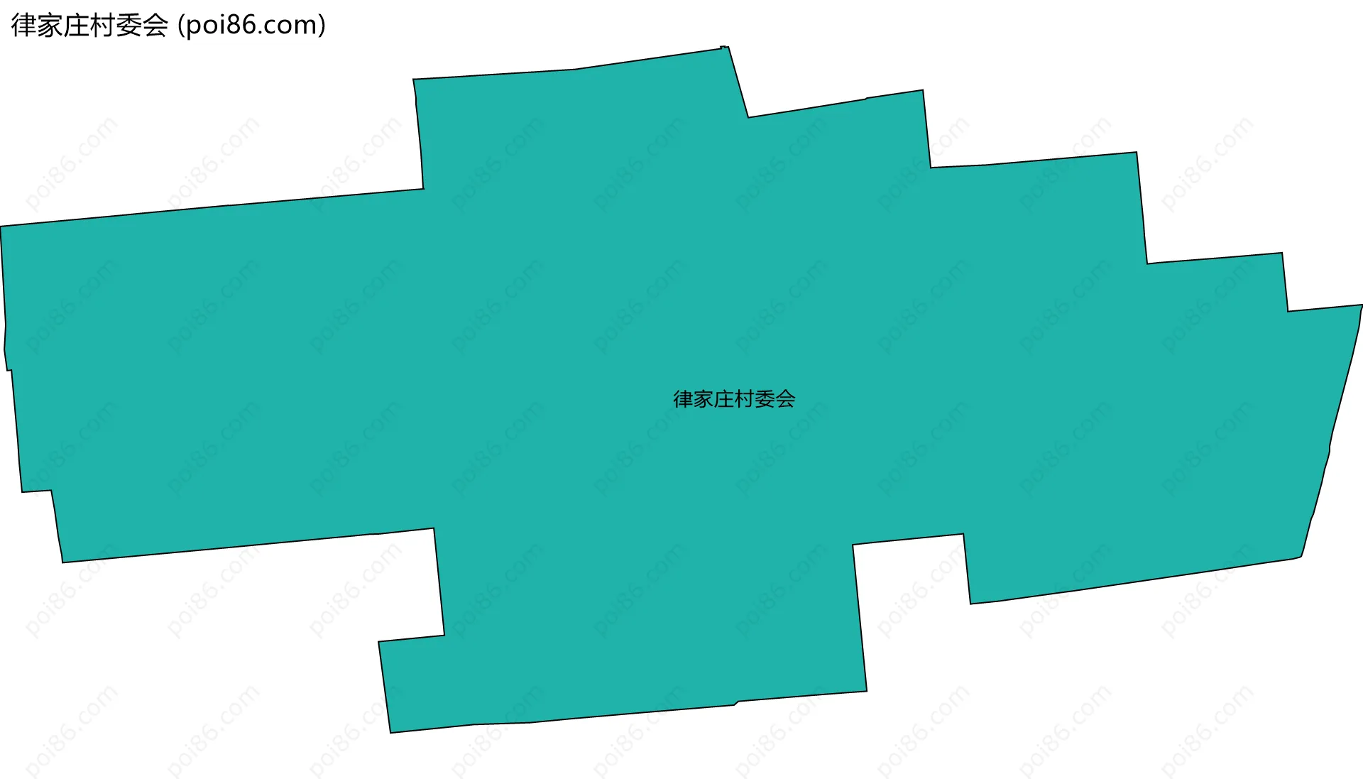 律家庄村委会边界地图