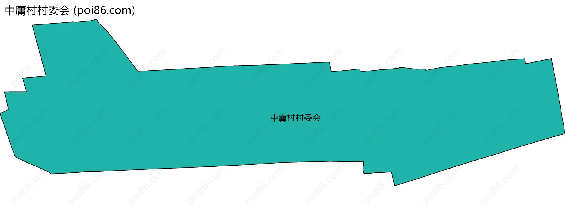 中庸村村委会边界地图