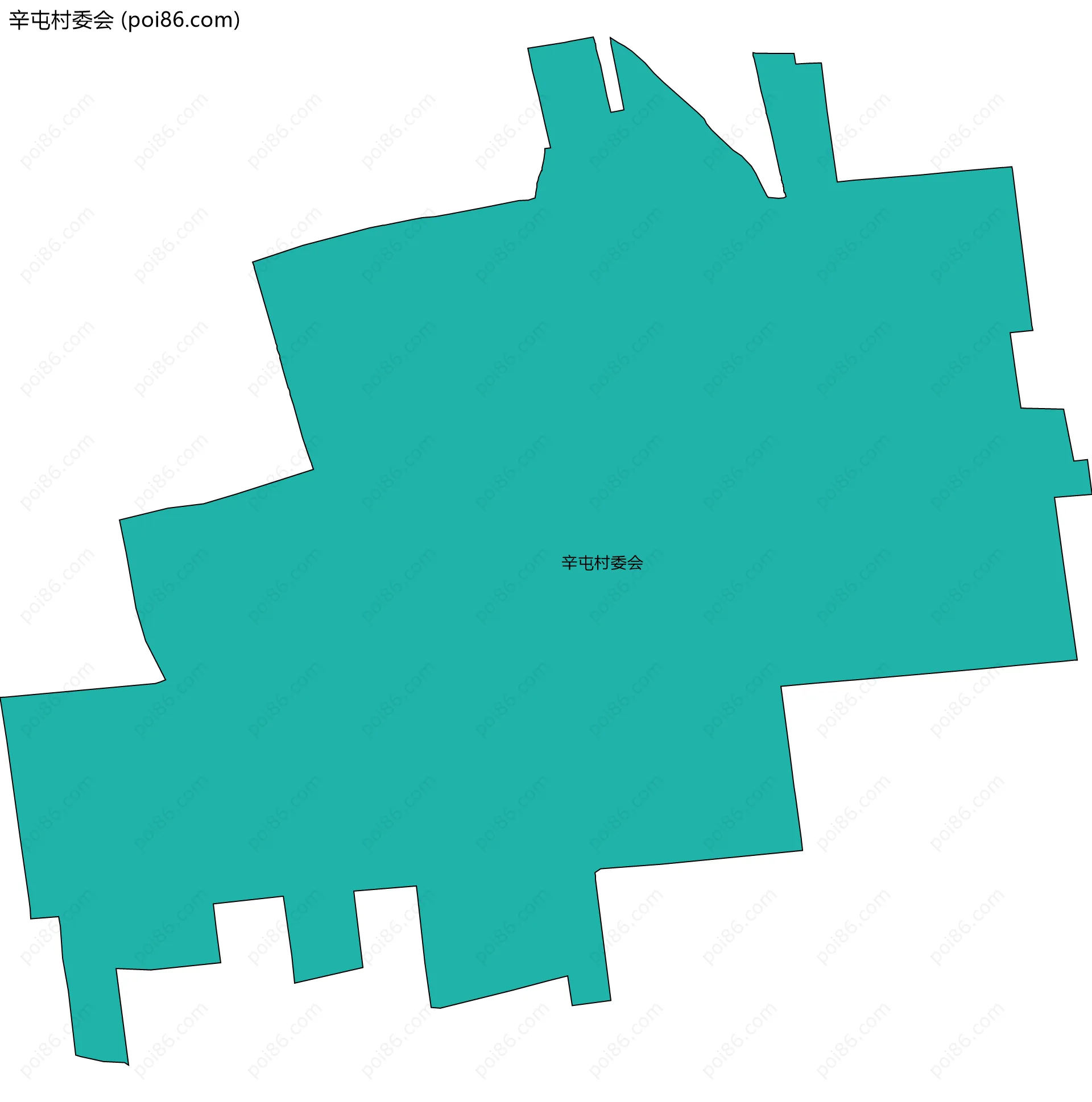 辛屯村委会边界地图