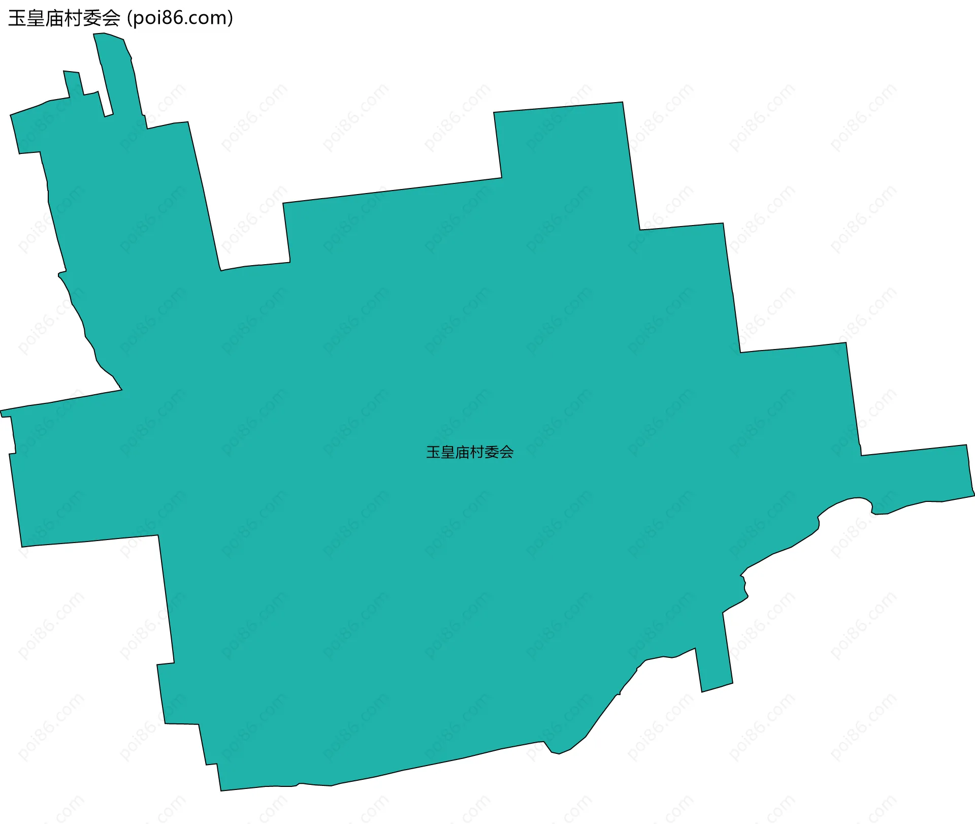 玉皇庙村委会边界地图