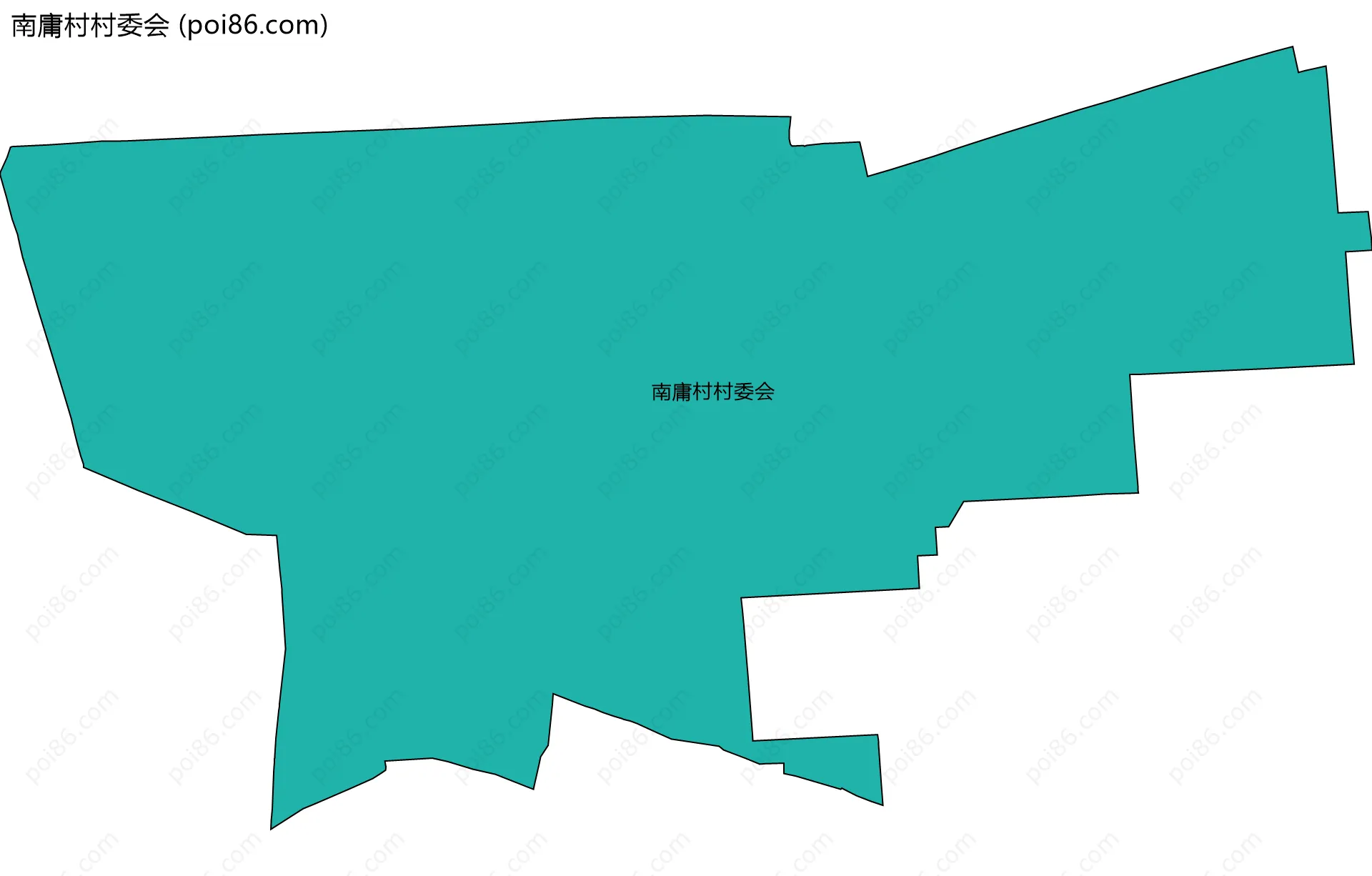 南庸村村委会边界地图