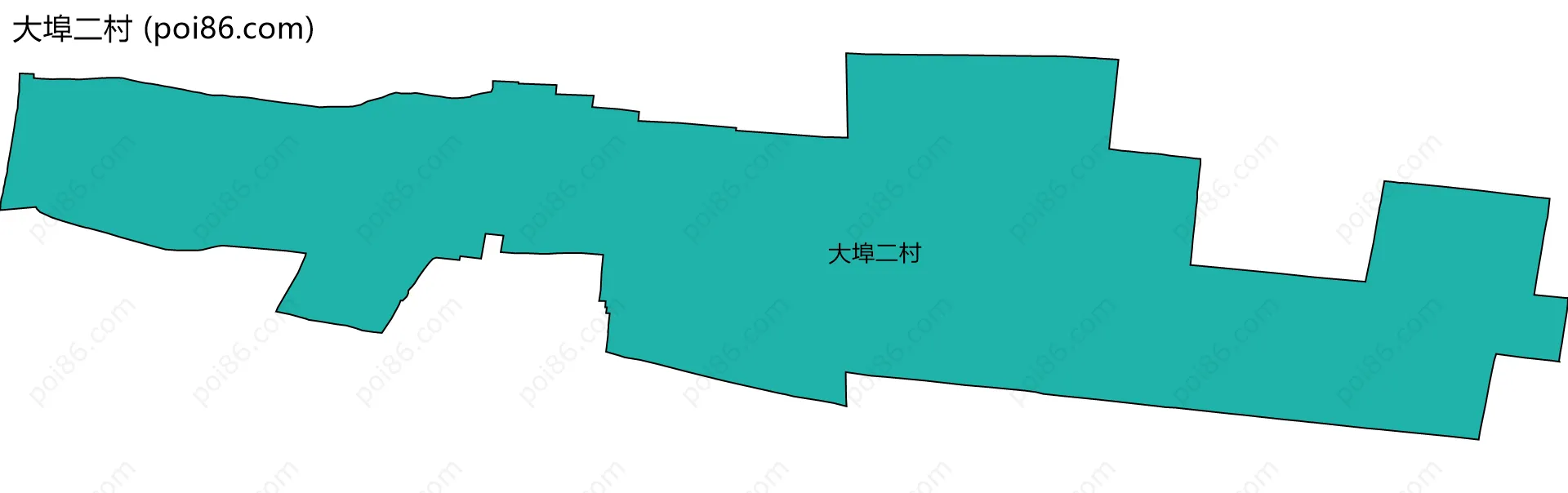 大埠二村边界地图