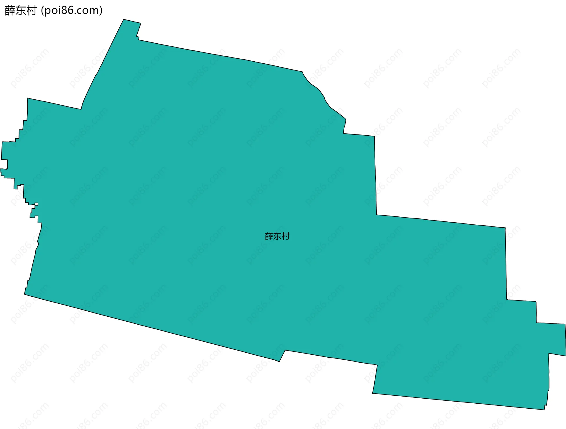 薛东村边界地图