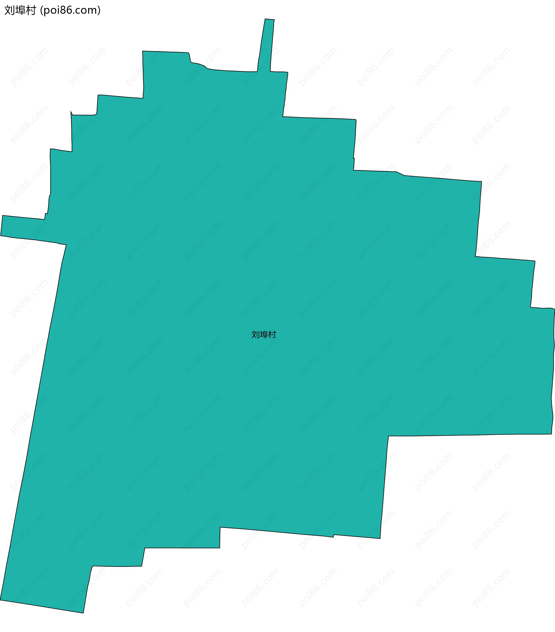 刘埠村边界地图