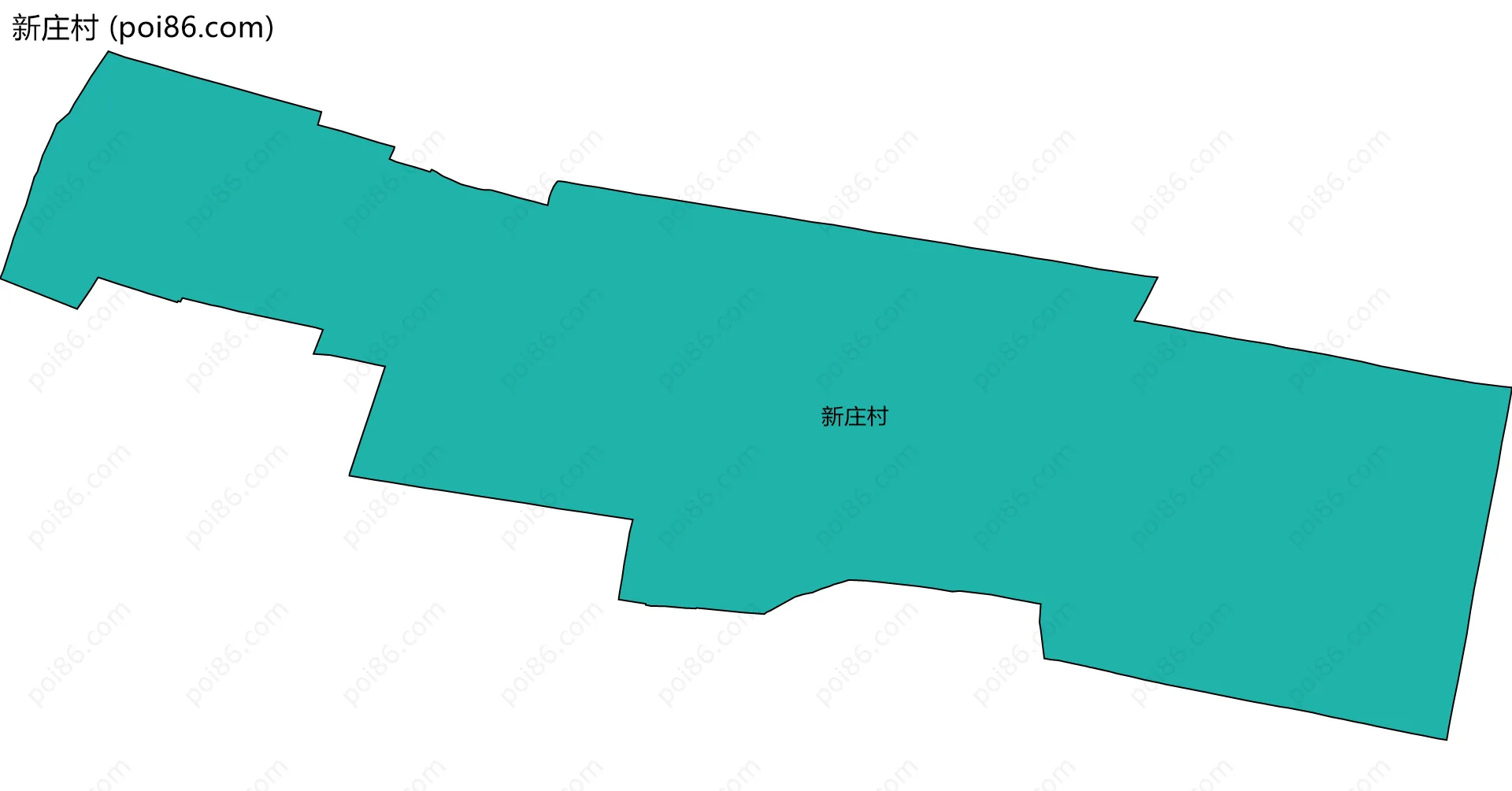新庄村边界地图