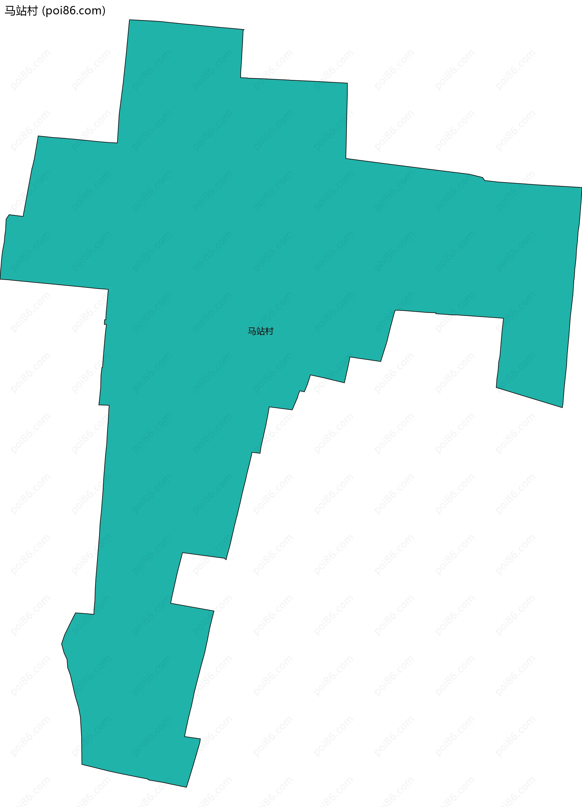 马站村边界地图