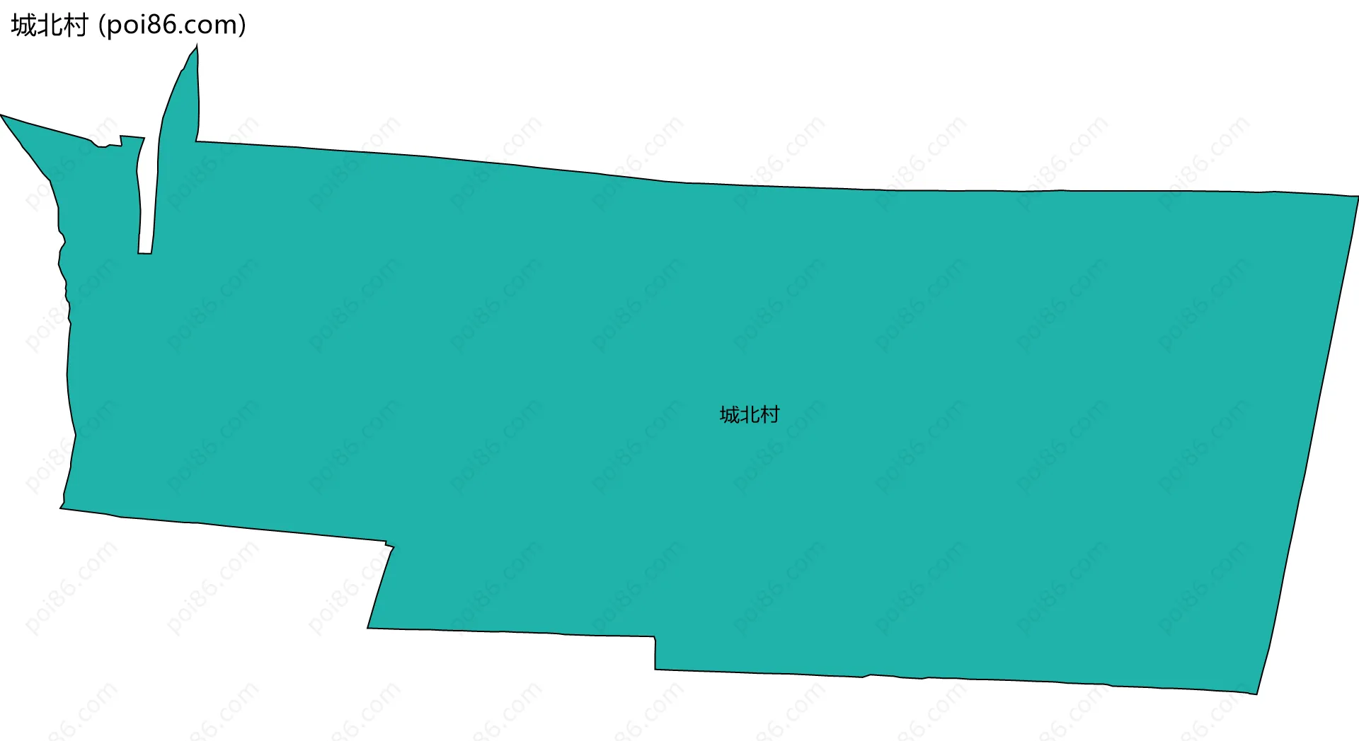 城北村边界地图