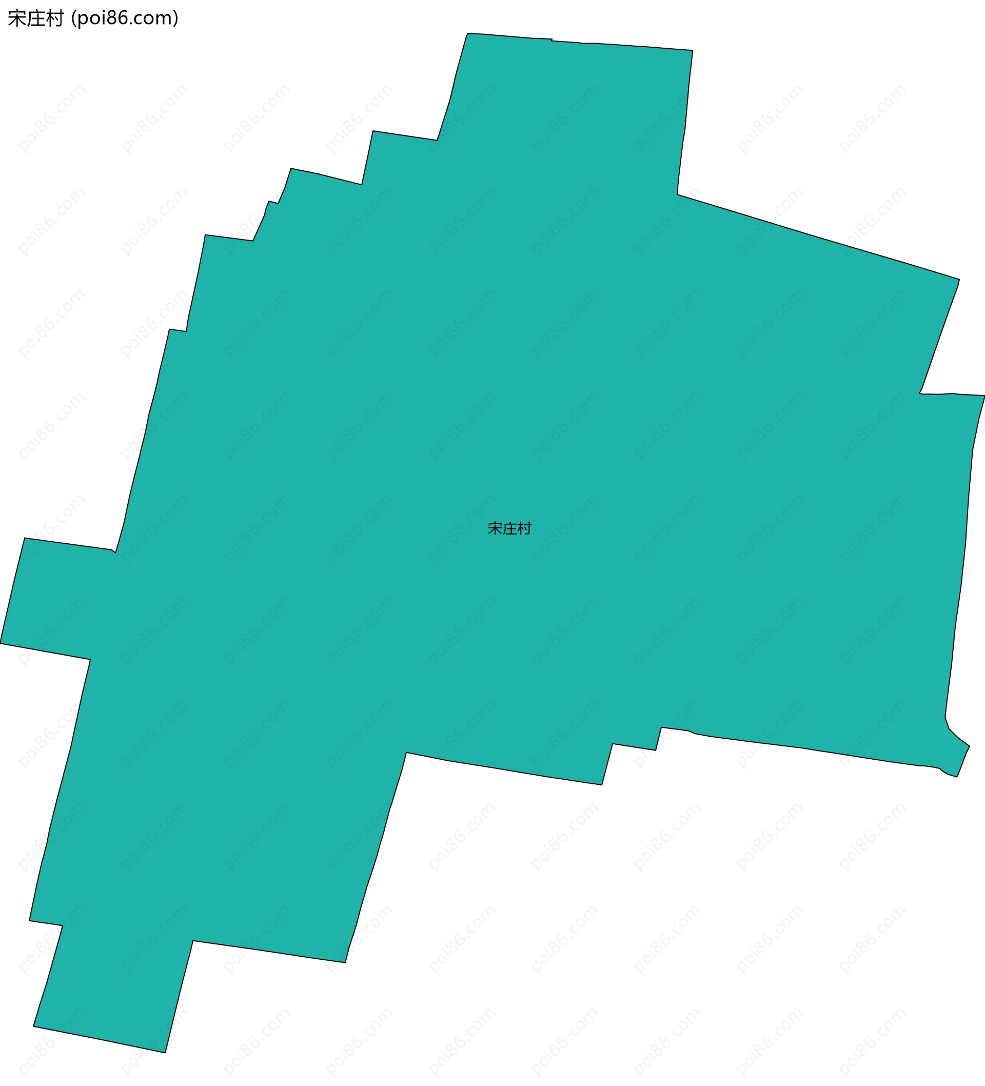 宋庄村边界地图